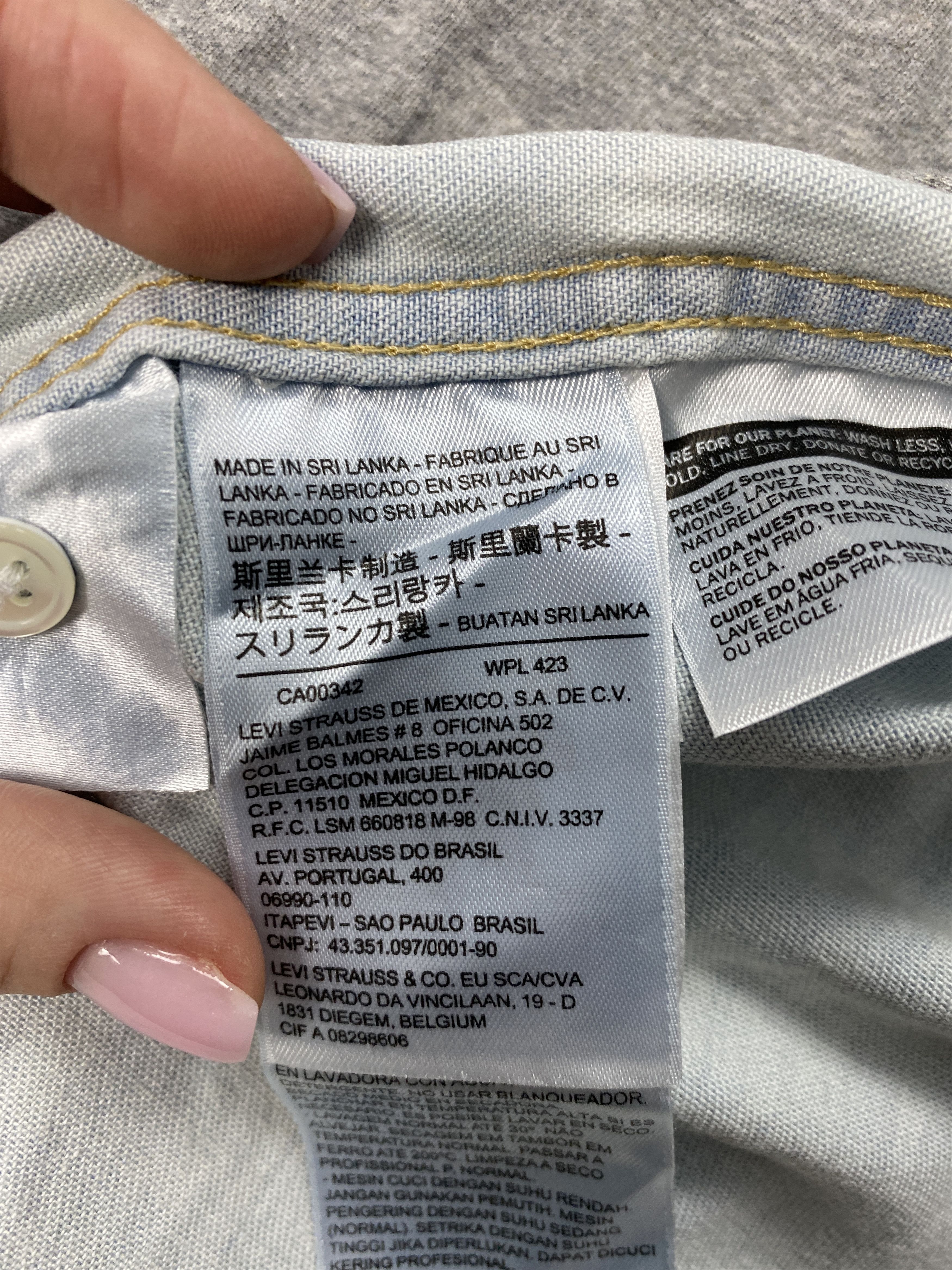 Levi's × Levi's Vintage Clothing Levi's Vintage Mens Denim Shirt Jeans Size US L / EU 52-54 / 3 - 7 Thumbnail