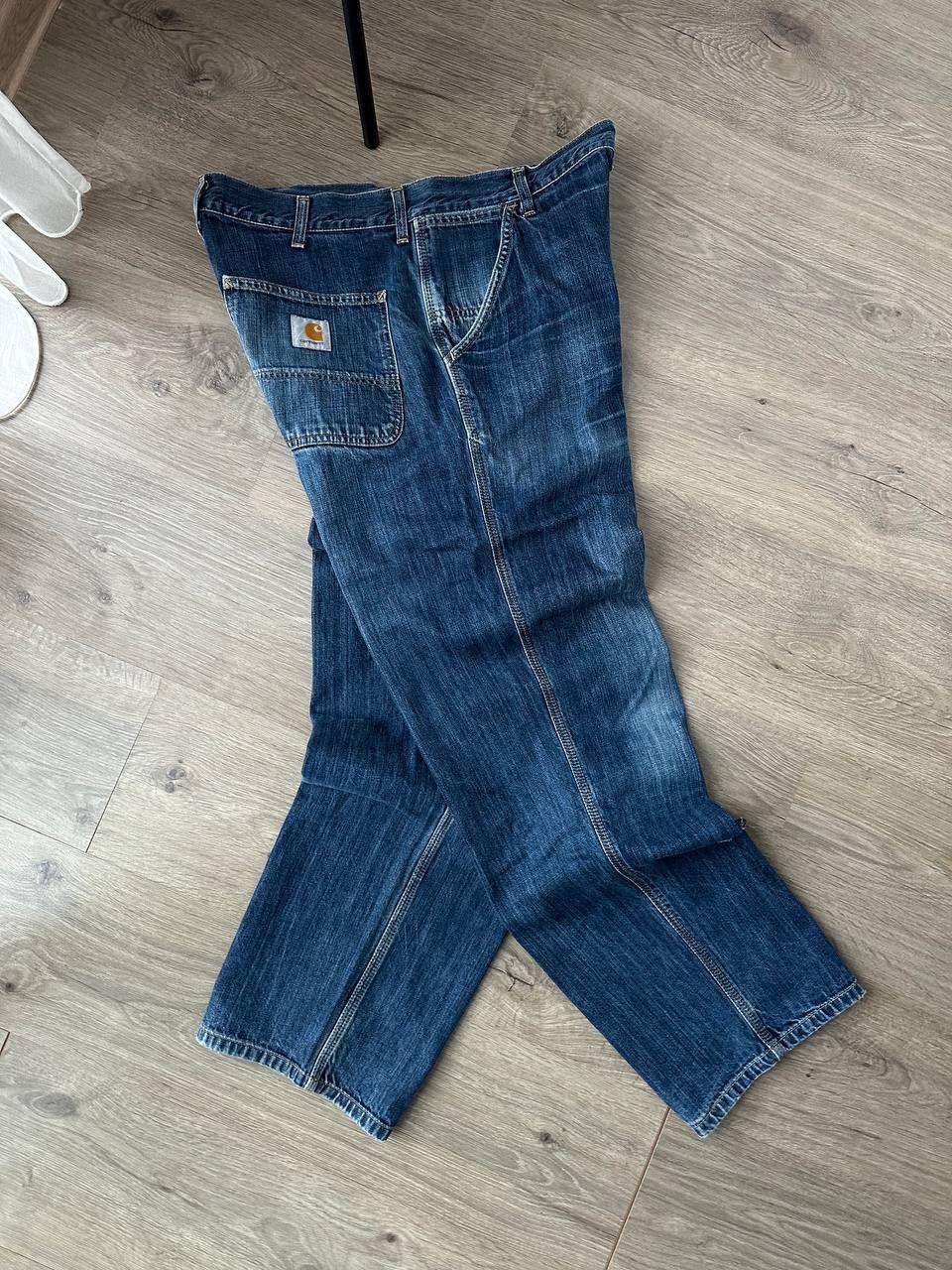 Carhartt × Carhartt Wip × Vintage Vintage Carhartt Simple Denim Distressed Faded Pants Size US 34 / EU 50 - 17 Thumbnail