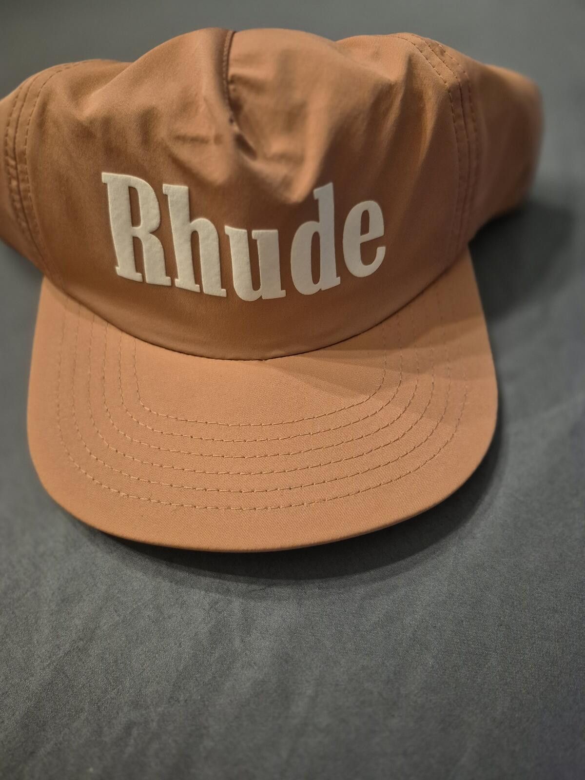 Rhude Rhude Orange Sport Logo Snapback Hat Size ONE SIZE - 1 Thumbnail