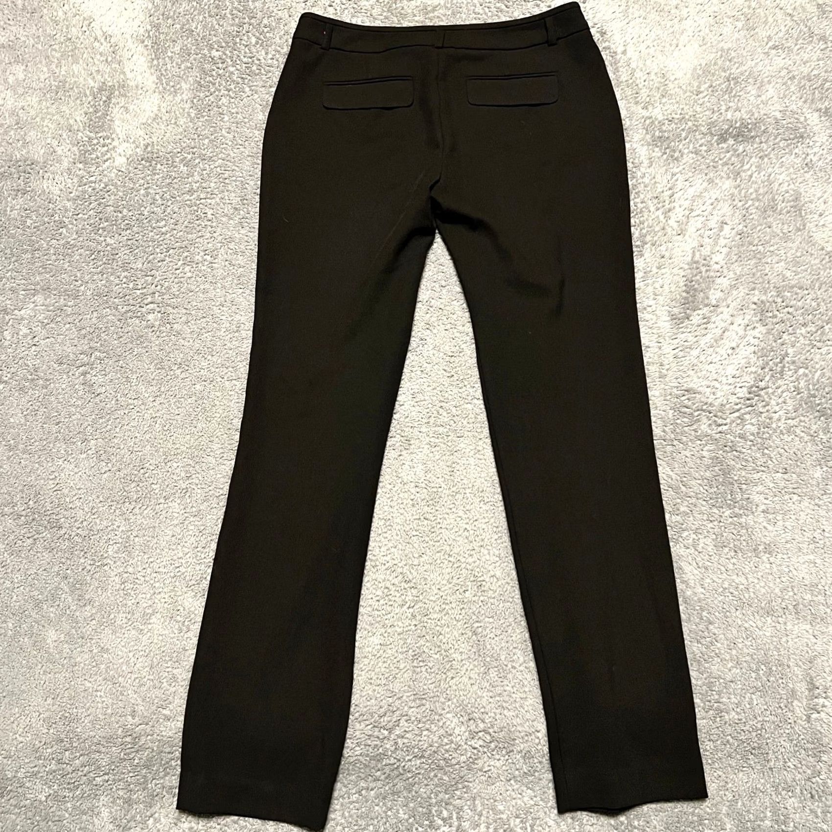 Trina Turk VINTAGE Trina Turk Pants Womens 6 Black Straight Dress Work Ladies Pants 32x31 Size 28" / US 6 / IT 42 - 3 Thumbnail