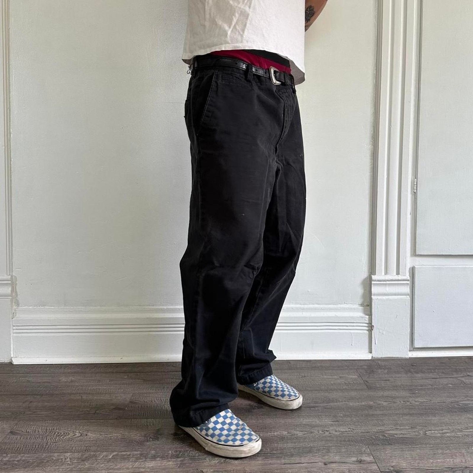 Vintage Vintage 00s Baggy Relaxed Heavy Cotton Faded Work Pant Size US 36 / EU 52 - 2 Thumbnail