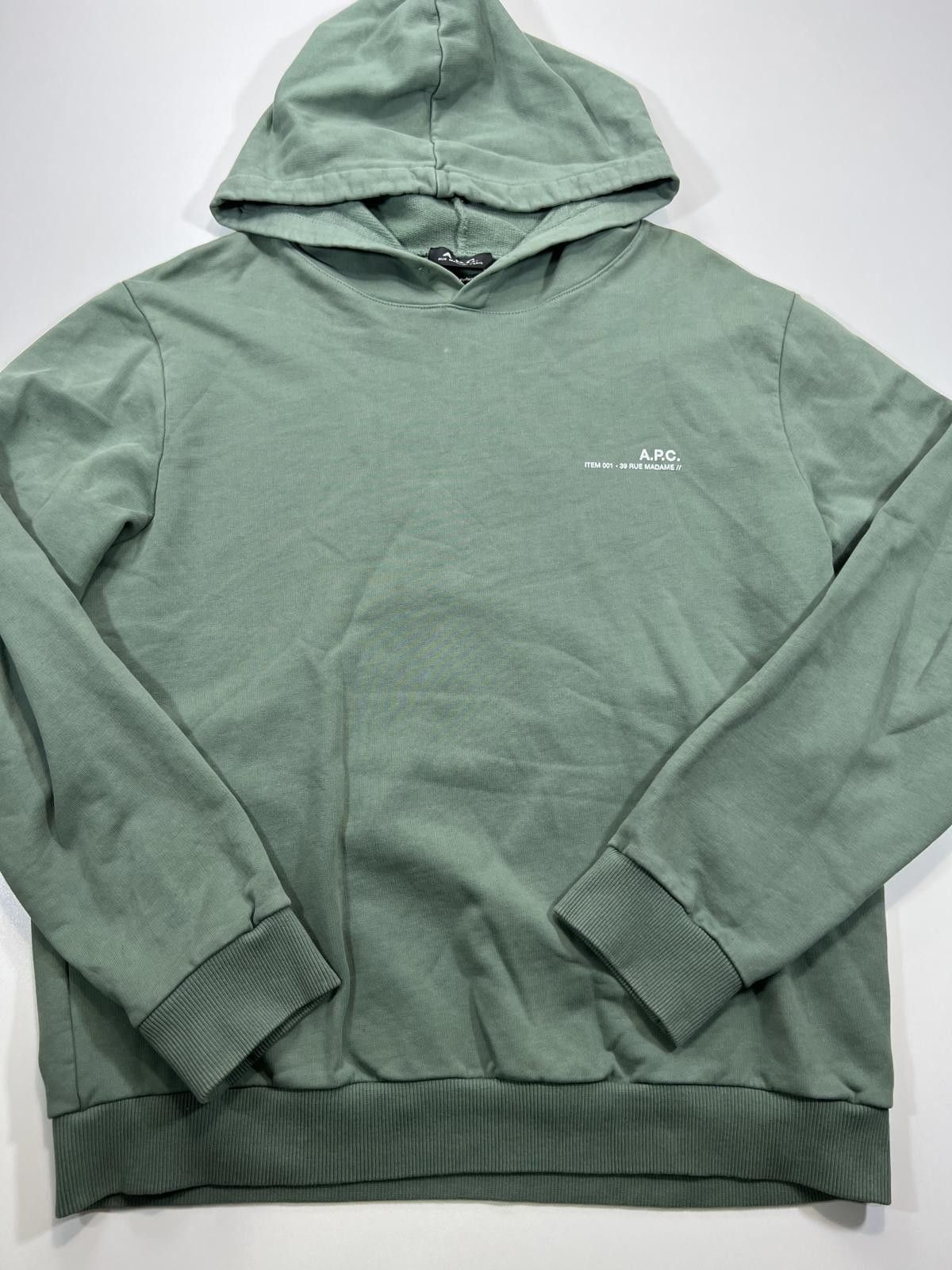A.P.C. A.P.C. Men's Hoodie in Green, Size Large Size US L / EU 52-54 / 3 - 2 Thumbnail