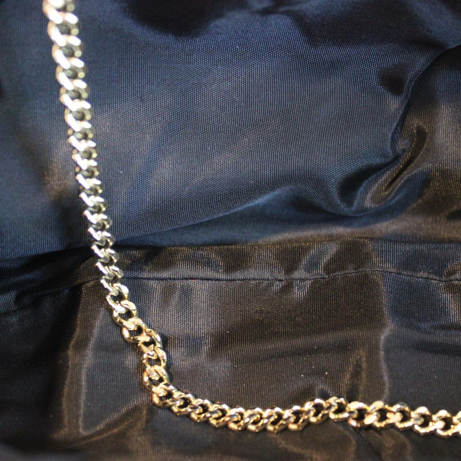 Other Black vintage clutch with gold brass strap Size ONE SIZE - 6 Thumbnail