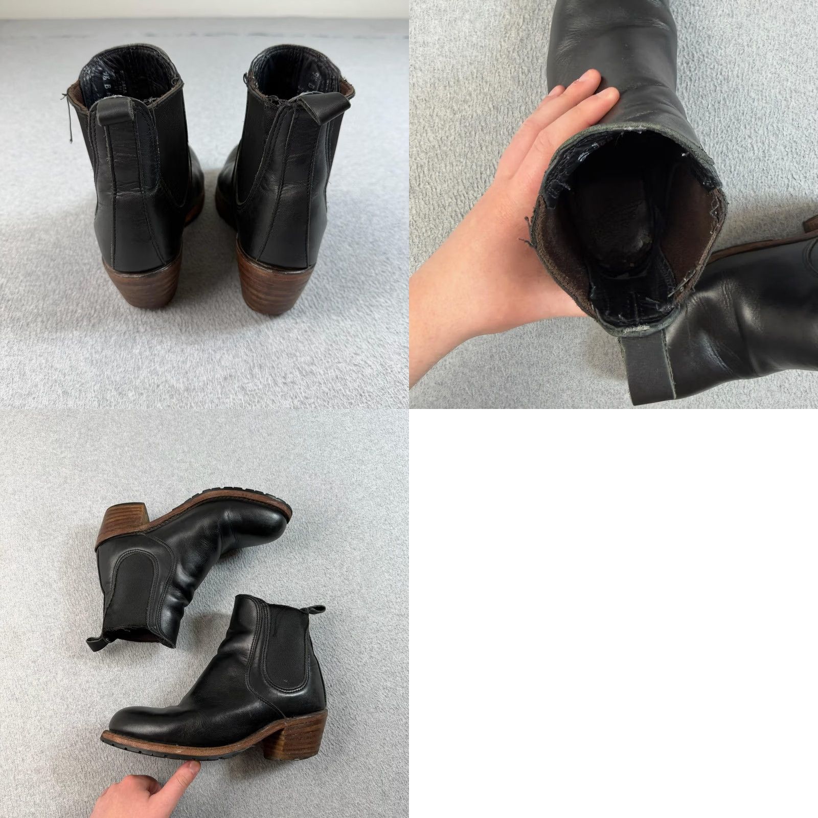 Red Wing Red Wing Boots Womens Chelsea Black Leather Ankle Booties 9.5 US 9.5 B Size Pull On Vibram Leather Lining Vintage? No Size US 10 / IT 40 - 8 Thumbnail