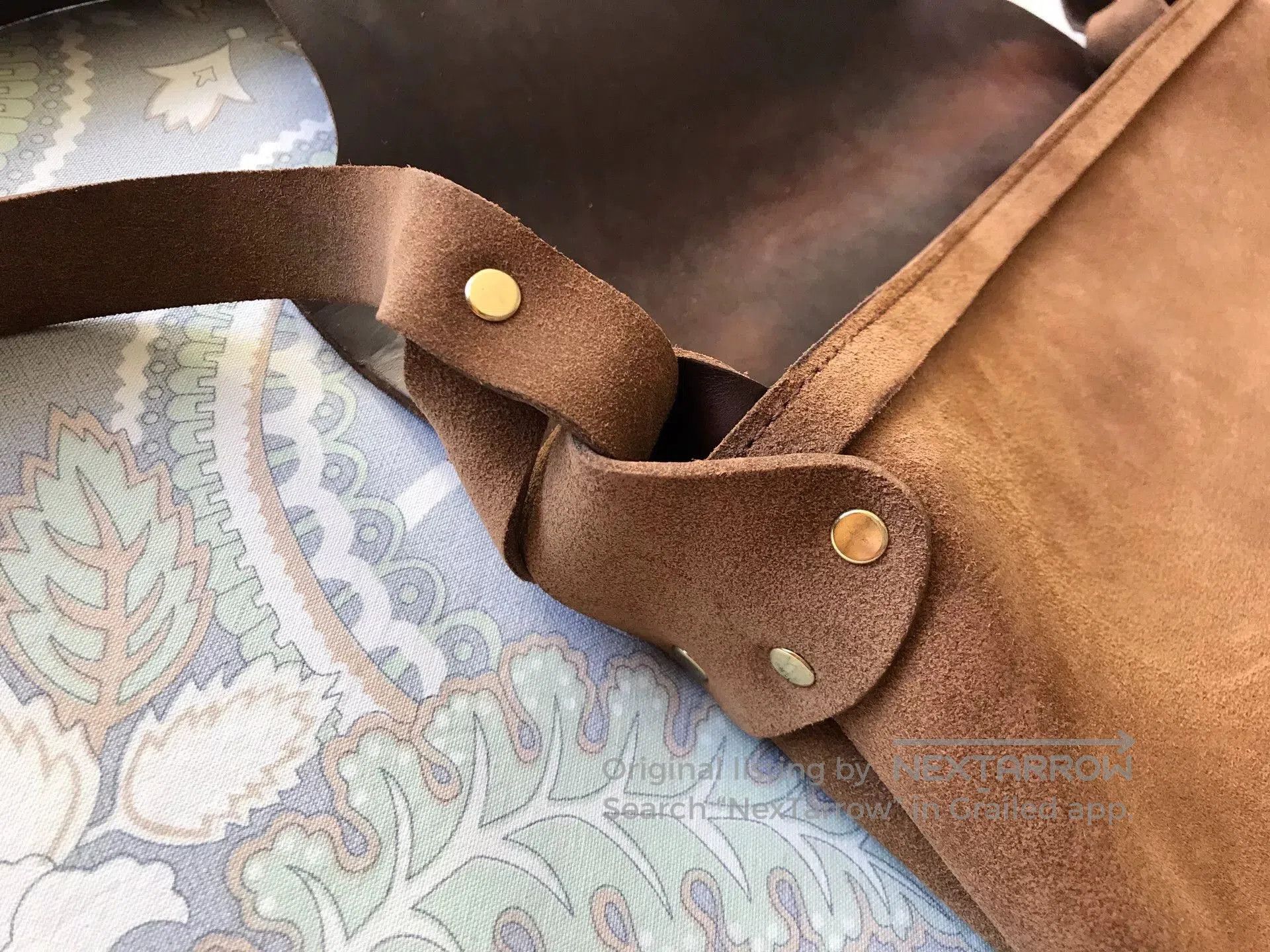 Horween Leather Fernand Leather Vintage Western Crossbody Bag. Size ONE SIZE - 8 Thumbnail