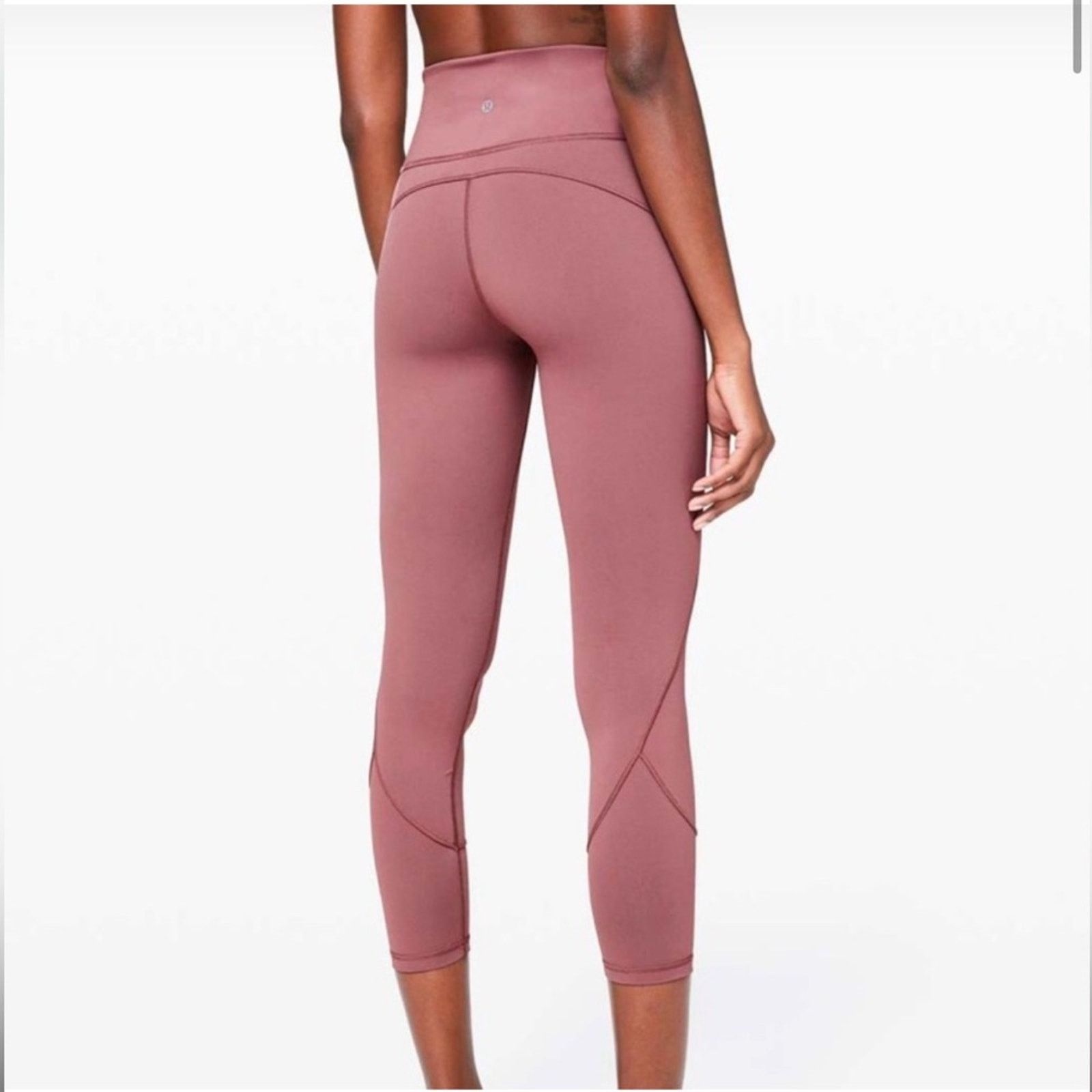 Lululemon 112 - Lululemon Size 2 Mauve Pink- In Movement Tight 25" Size 26" / US 2 / IT 38 - 1 Thumbnail