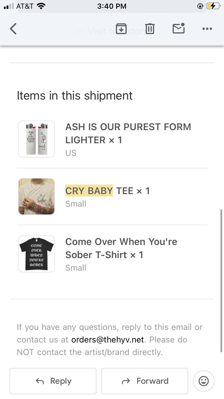 Lil Peep lil peep Cry Baby short sleeve tee Size US S / EU 44-46 / 1 - 3 Thumbnail