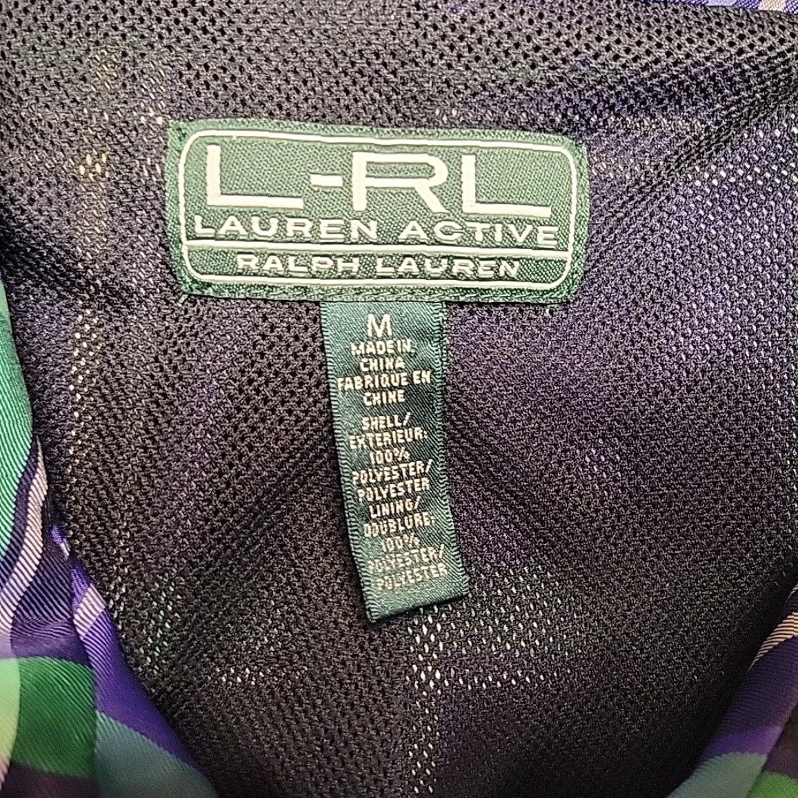 Ralph Lauren VINTAGE Lauren Ralph Lauren Jacket Womens Large Purple Green Plaid Softshell Outdoors Size L / US 10 / IT 46 - 2 Thumbnail