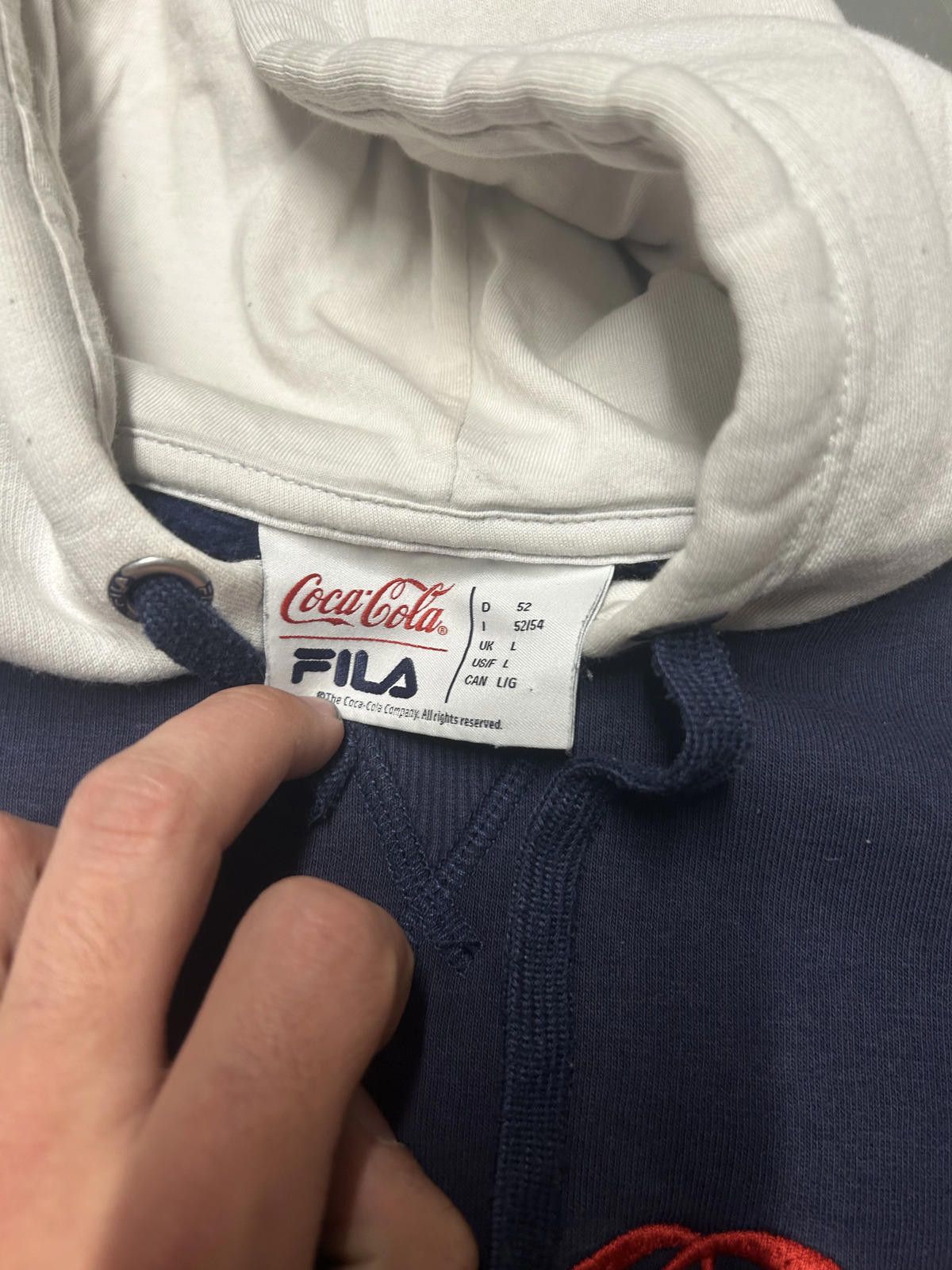 Coca Cola Coca-Cola x FILA Colour Block Hoodie Size US L / EU 52-54 / 3 - 4 Thumbnail