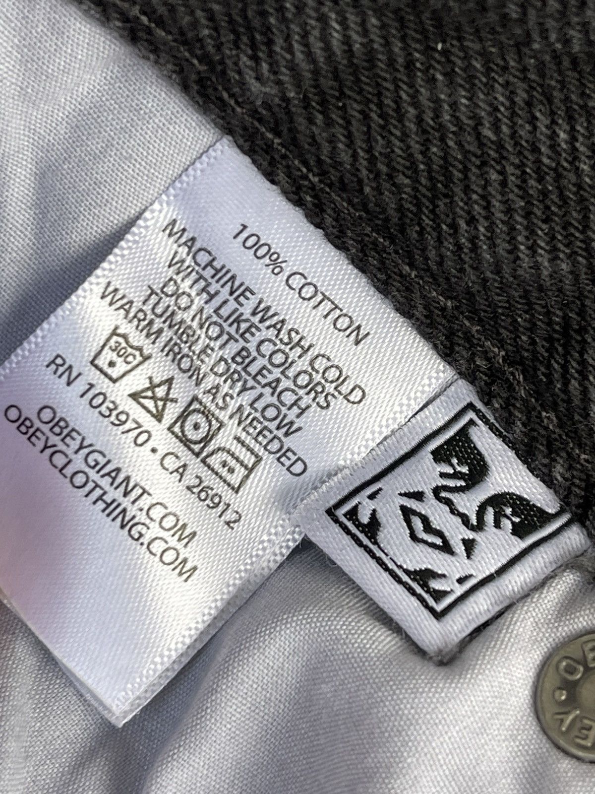 Acne Studios !DS! SS23 Obey Black Washed Loose Leg Denim Work Pants Size US 32 / EU 48 - 14 Thumbnail