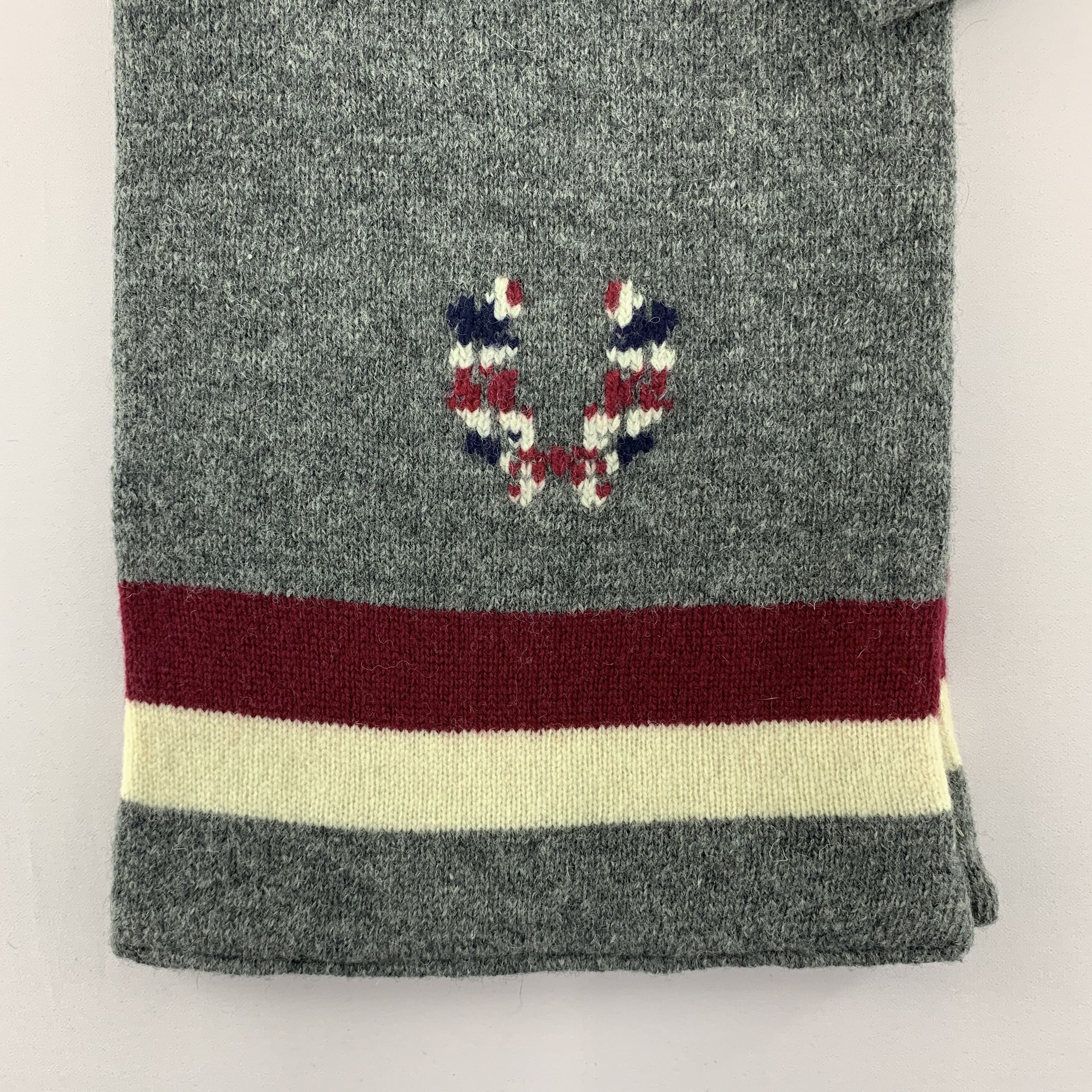 Fred Perry Fred Perry Scarf Wool Muffler Neck Wrap BL5092 Size ONE SIZE - 5 Thumbnail