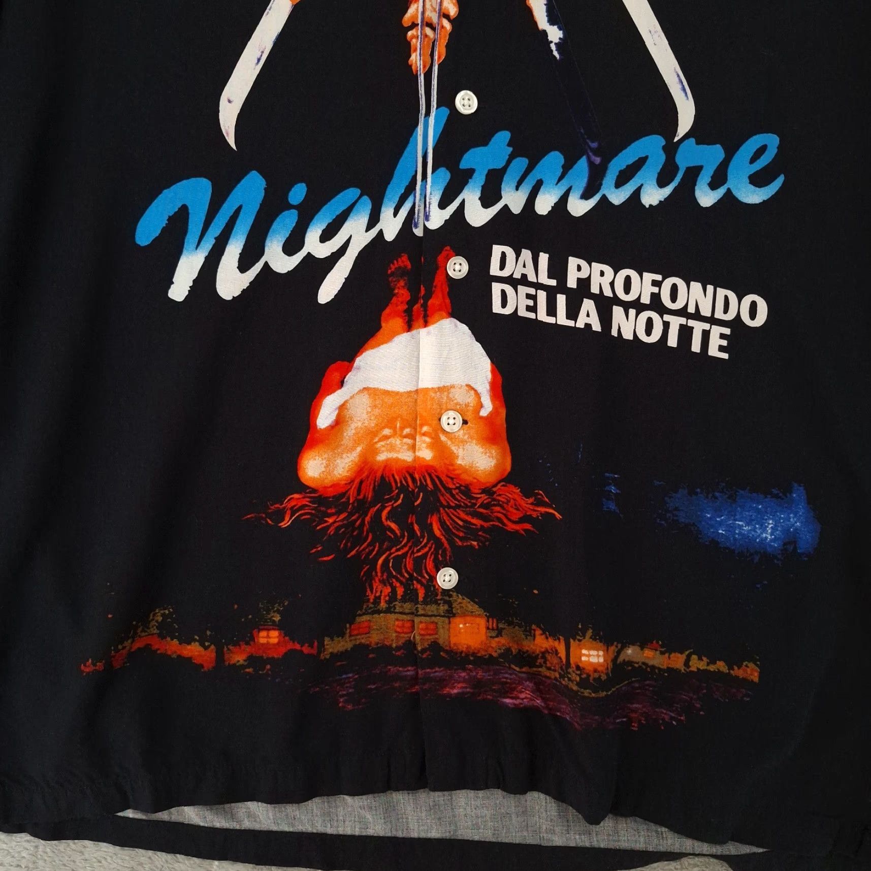 Ripple Junction Nightmare On Elm Street Shirt Men Medium Button Double-sided Horror Camp Italian Size US M / EU 48-50 / 2 - 5 Thumbnail