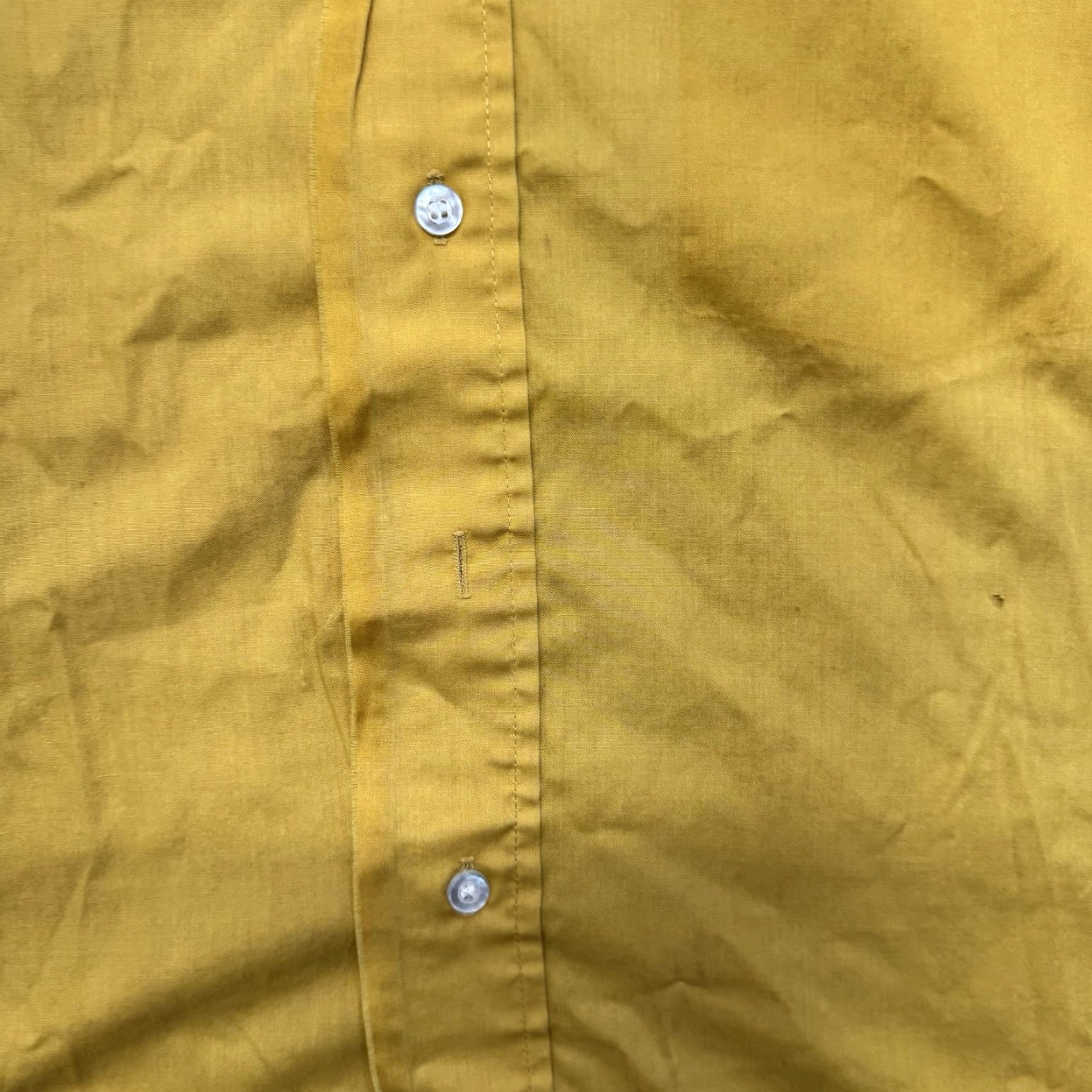 Arrow VINTAGE Arrow Kent Collection Shirt Mens L Button Up 50s Distressed Yellow Size US L / EU 52-54 / 3 - 4 Thumbnail