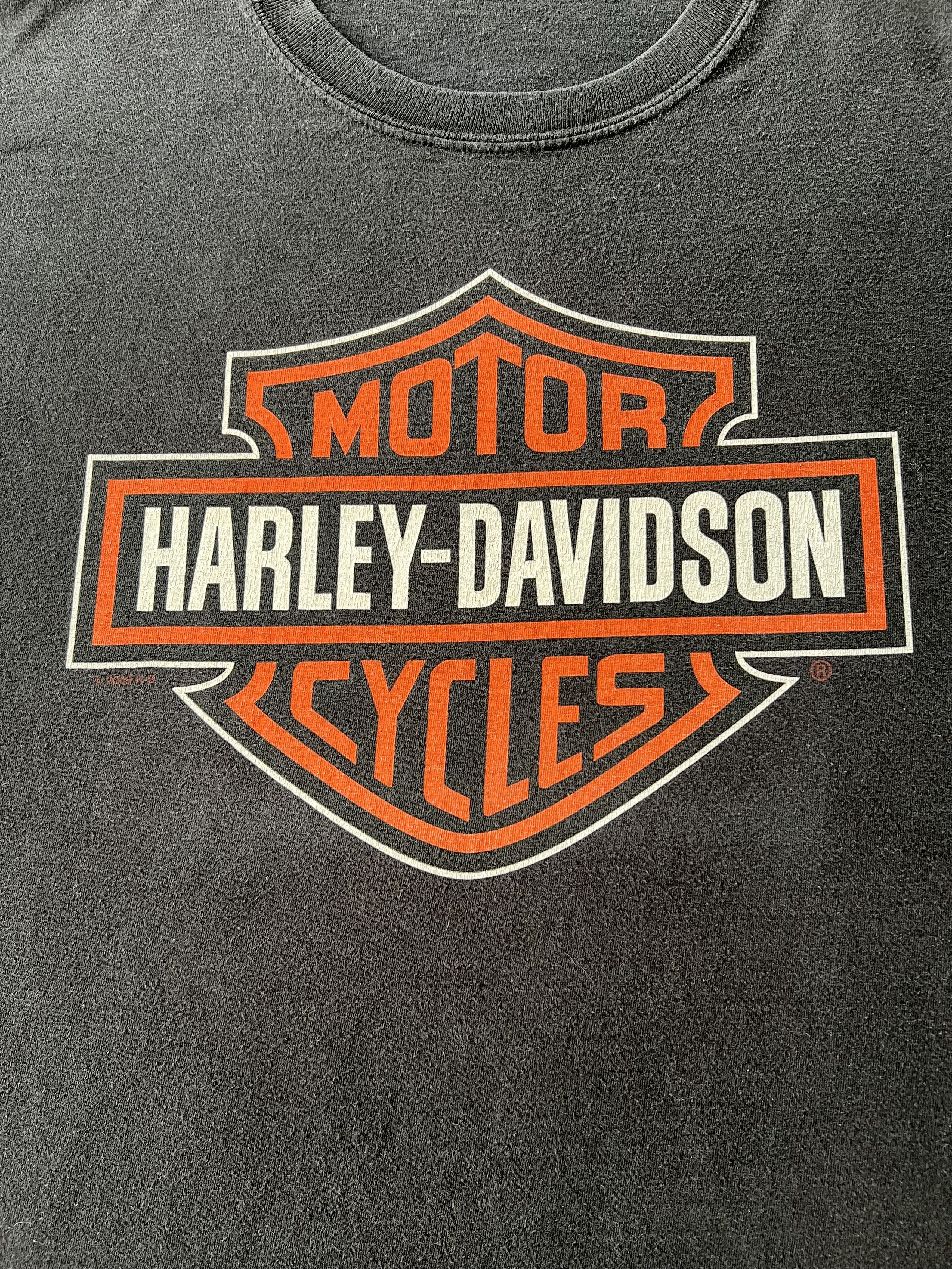Harley Davidson Vintage 2009 Harley Davidson Switzerland Black T-shirt Size US L / EU 52-54 / 3 - 6 Thumbnail