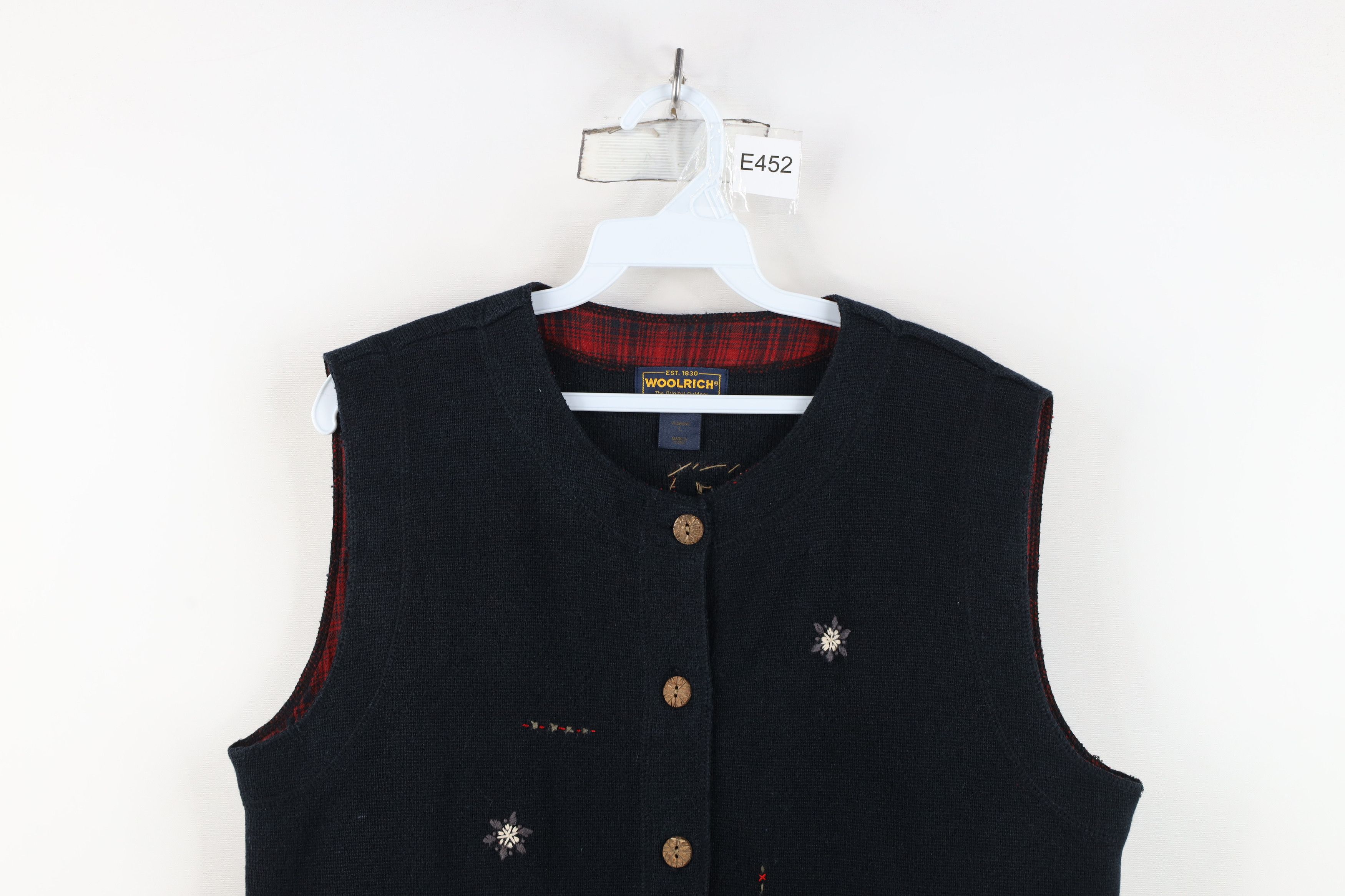 Woolrich Woolen Mills Vintage 90s Woolrich Snow Ski Knit Cardigan Sweater Vest Size L / US 10 / IT 46 - 2 Thumbnail