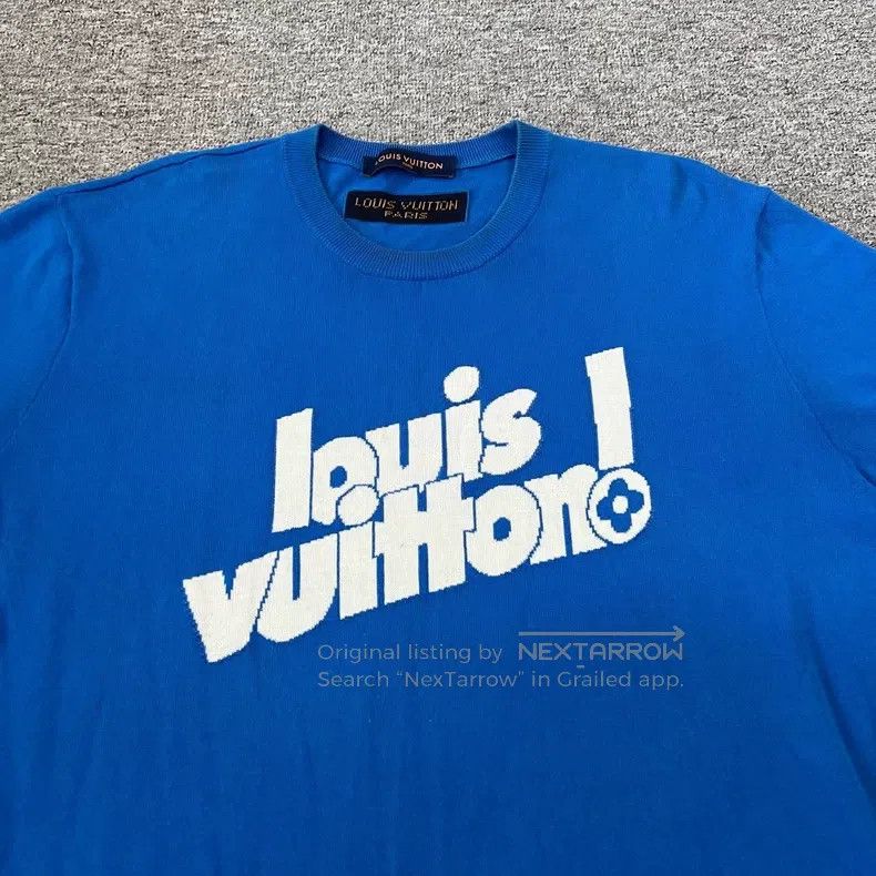 Louis Vuitton Louis Vuitton Letter Logo knitted short sleeve Size US XXL / EU 58 / 5 - 4 Thumbnail