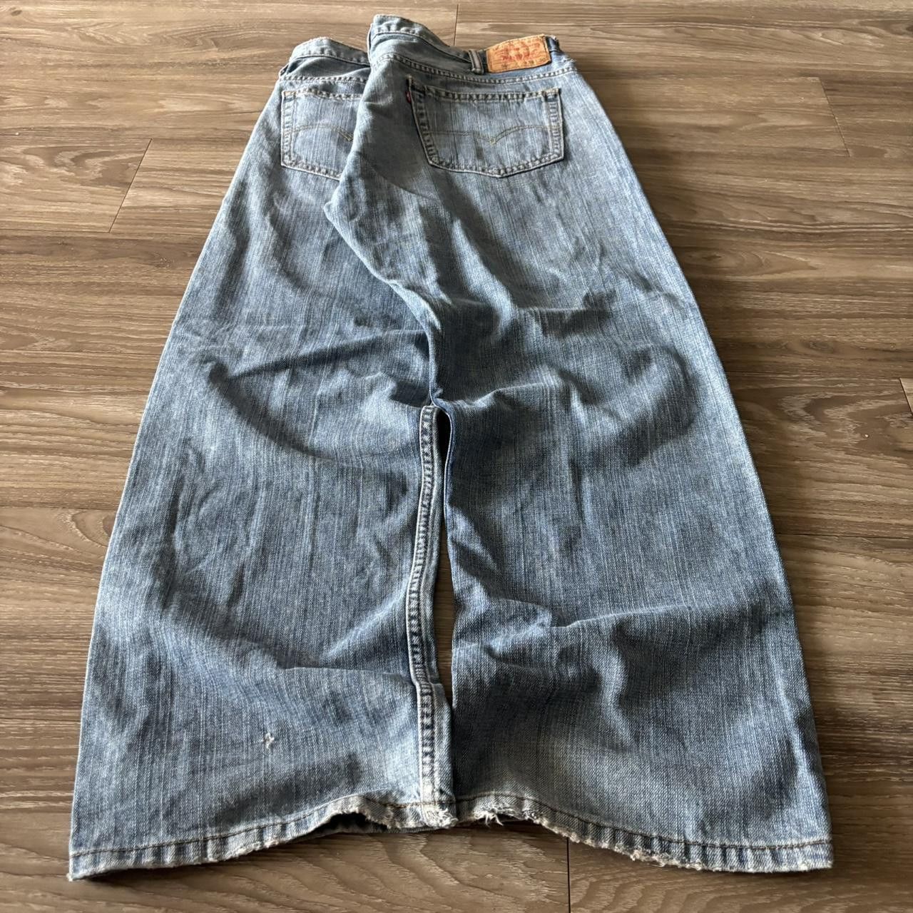 Levi's Crazy Vintage Y2K/2000s Baggy Levis 569 Light Wash Skater Style Denim Jeans! 38x30 Size US 38 / EU 54 - 4 Thumbnail
