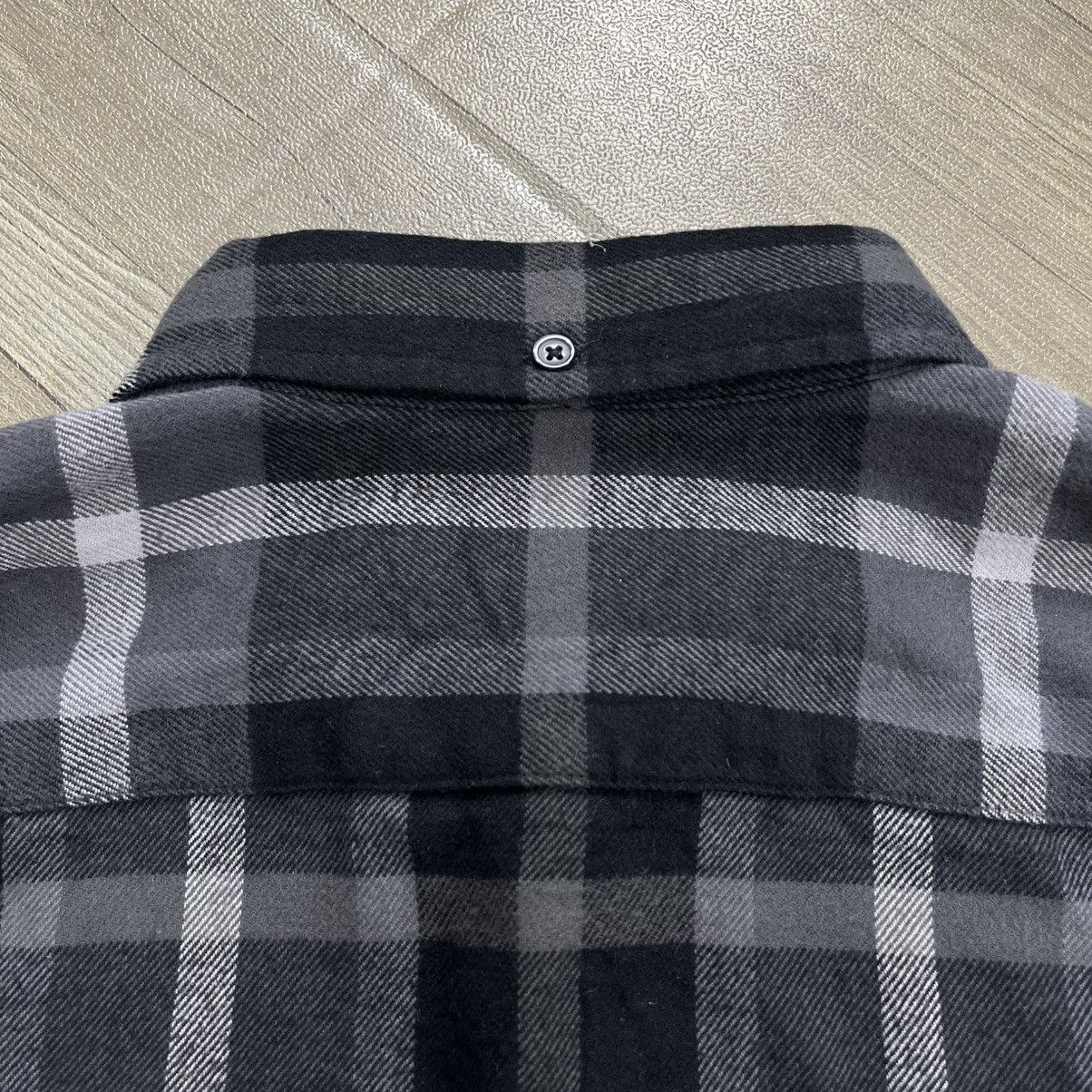 Supreme FW23 Supreme Plaid Black/Grey Flannel Shirt Size US S / EU 44-46 / 1 - 15 Thumbnail