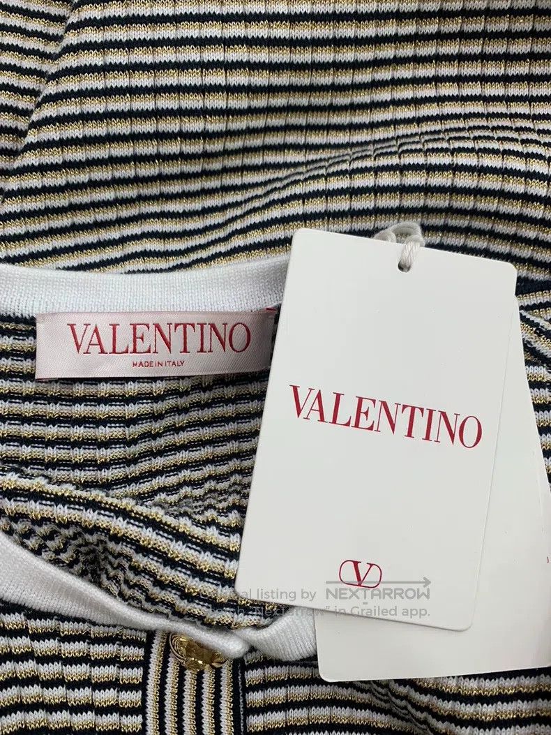 Valentino Valentino Striped knit short sleeves Size M / US 6-8 / IT 42-44 - 4 Thumbnail