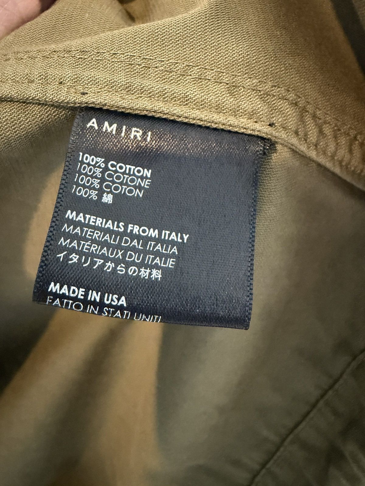 Amiri AMIRI Green Cotton M65 Military Trench Jacket Size US M / EU 48-50 / 2 - 8 Thumbnail