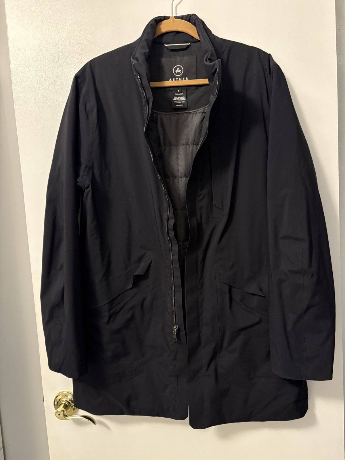 Aether Apparel Men’s Aether Black New Trench Coat Size 2 Size US M / EU 48-50 / 2 - 3 Thumbnail