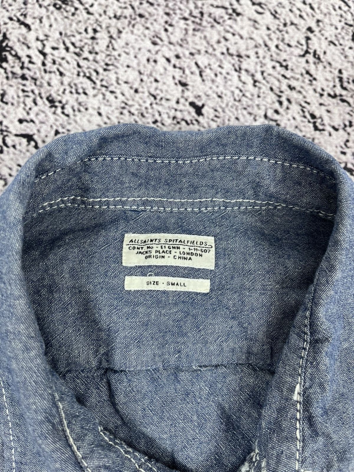 Allsaints Vintage Y2K Allsaints Denim Shirt Streetwear size S Size US S / EU 44-46 / 1 - 6 Thumbnail