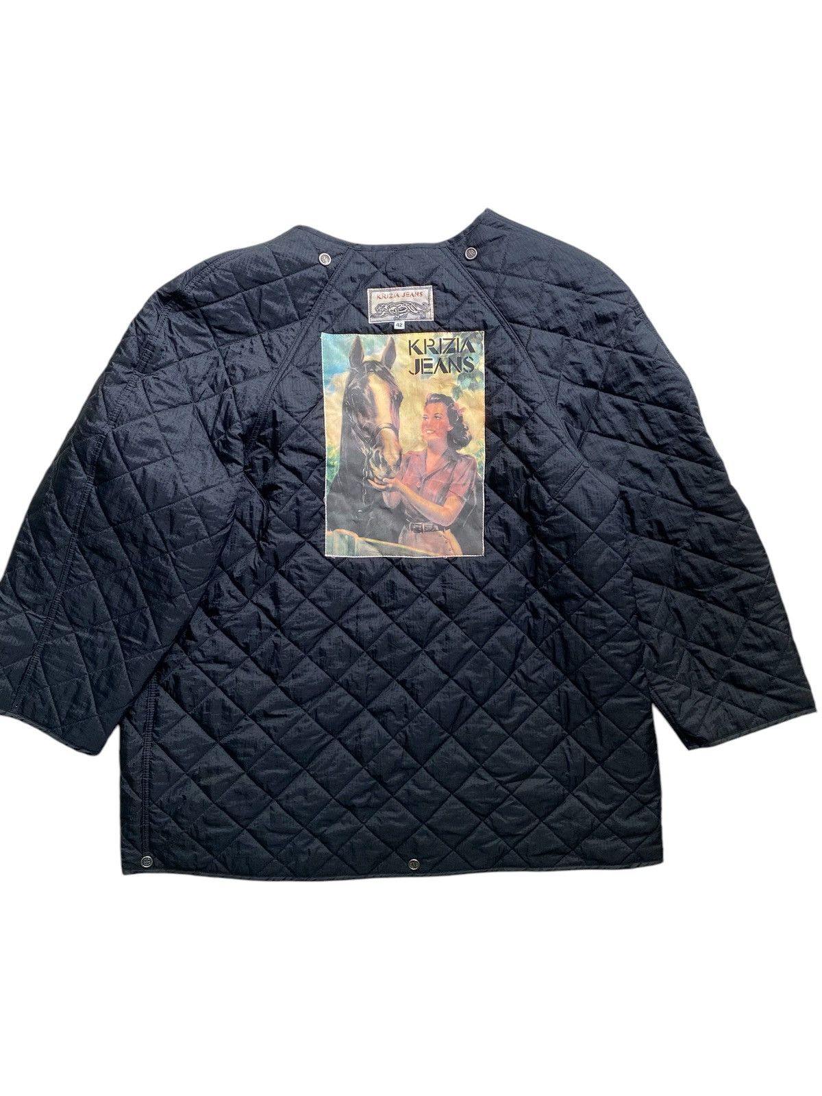 Hysteric Glamour × Japanese Brand × Krizia Uomo Vintage Krizia Jeans Tiger Inner Jacket nice design Size US L / EU 52-54 / 3 - 3 Thumbnail