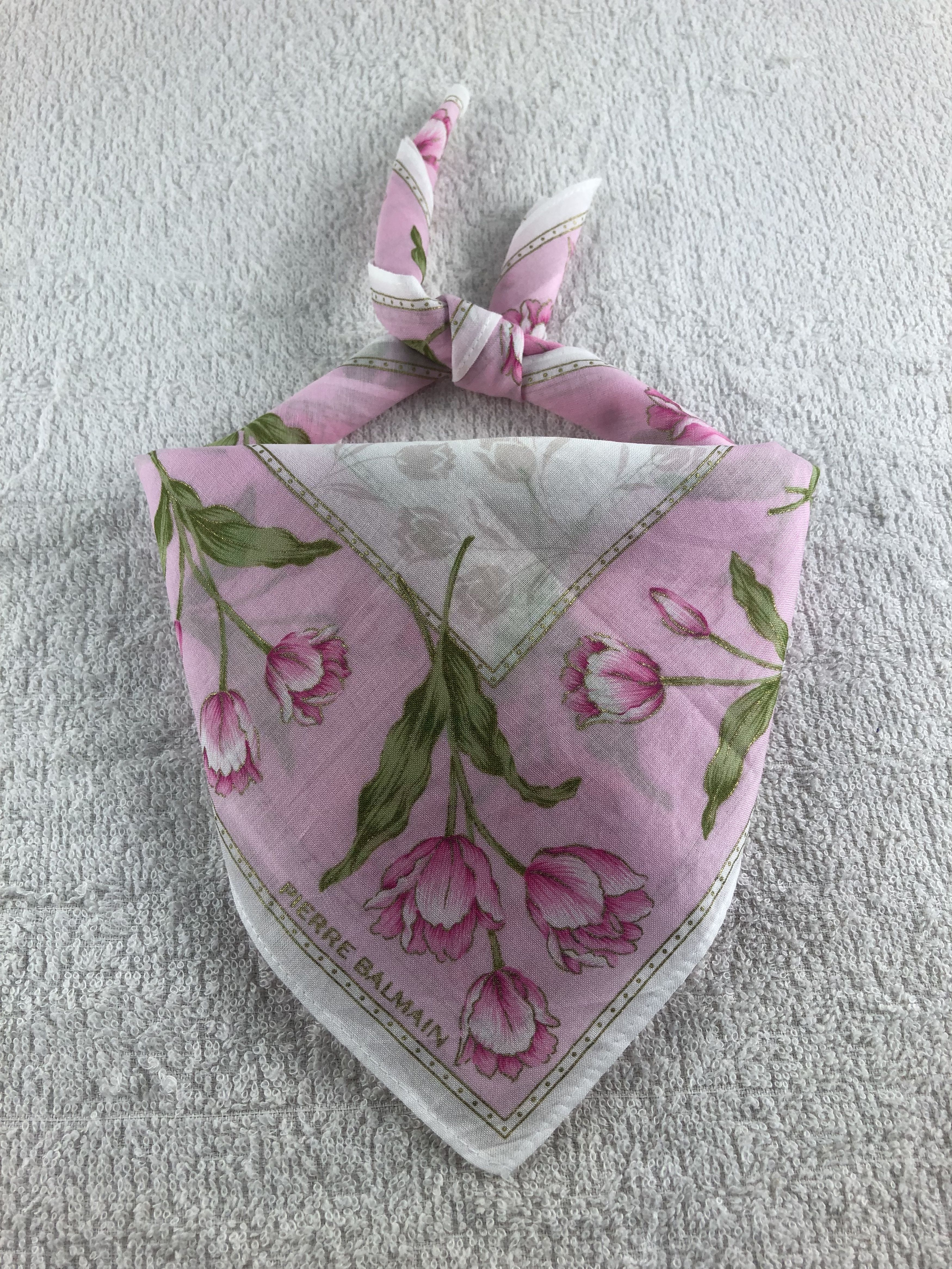 Pierre Balmain Pierre Balmain Handkerchief / Bandana / Neckerchief C286 Size ONE SIZE - 1 Thumbnail