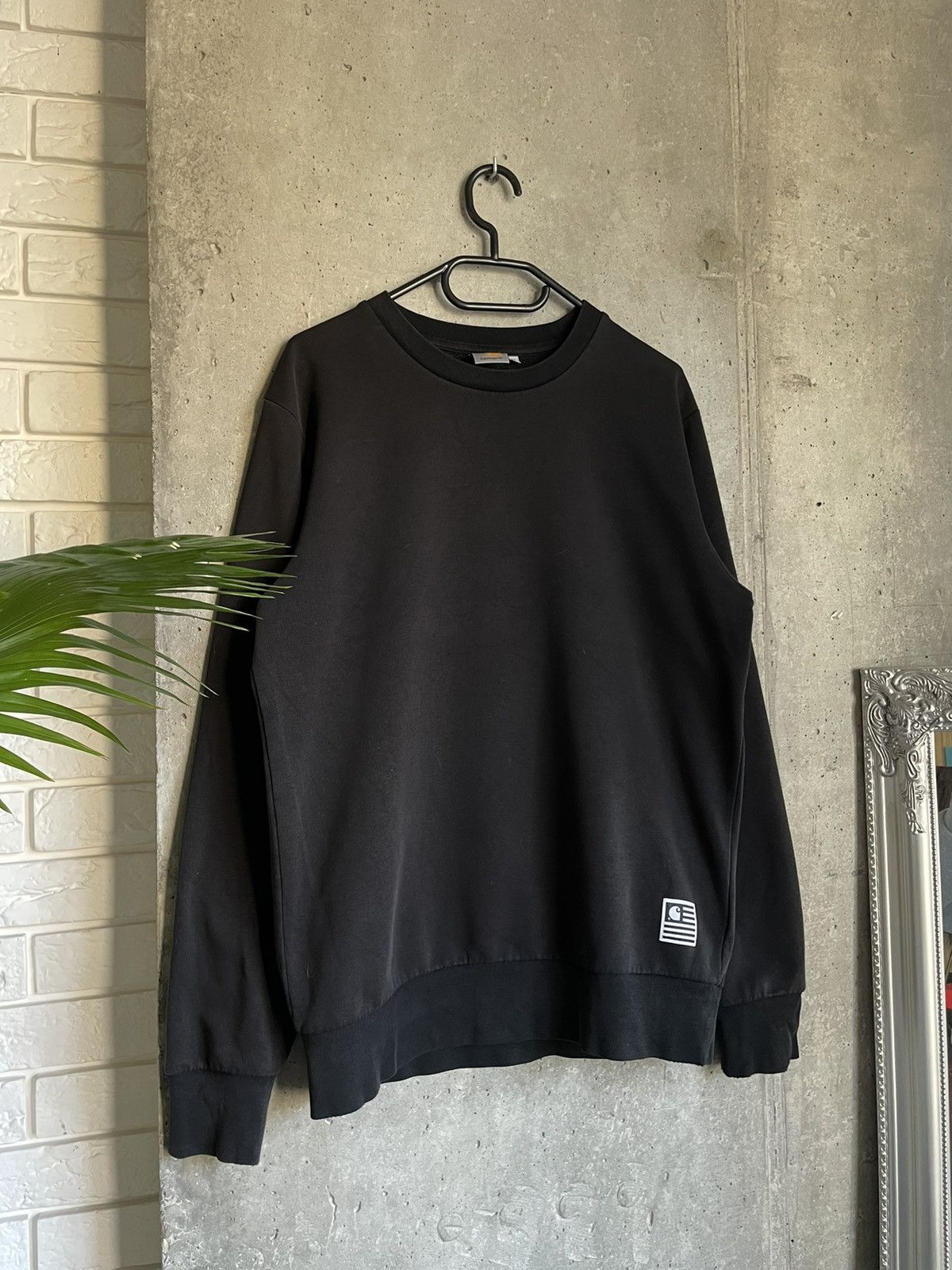 Carhartt × Carhartt Wip × Vintage Vintage Carhartt Faded State Flag Sweat Big Logo Size US M / EU 48-50 / 2 - 2 Thumbnail