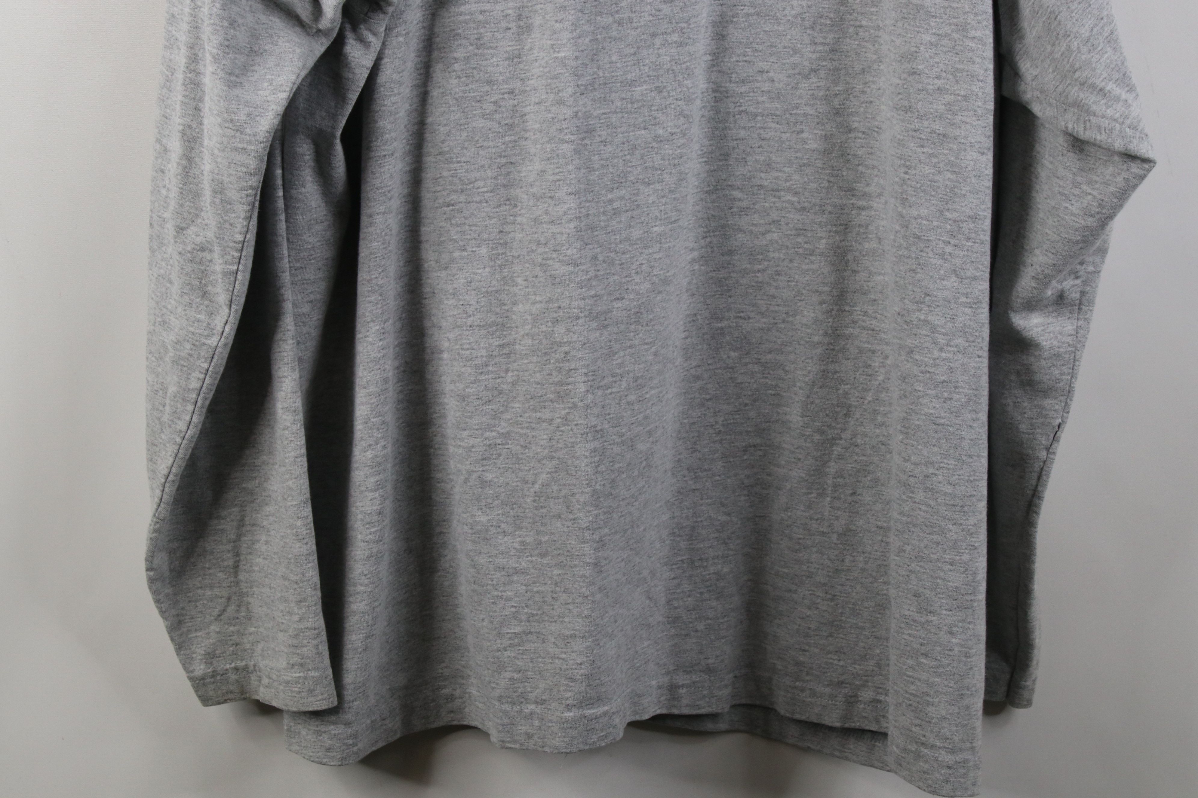 Wilson Vintage 90s Wilson Long Sleeve Henley T-Shirt Heather Gray Size US XXL / EU 58 / 5 - 15 Thumbnail