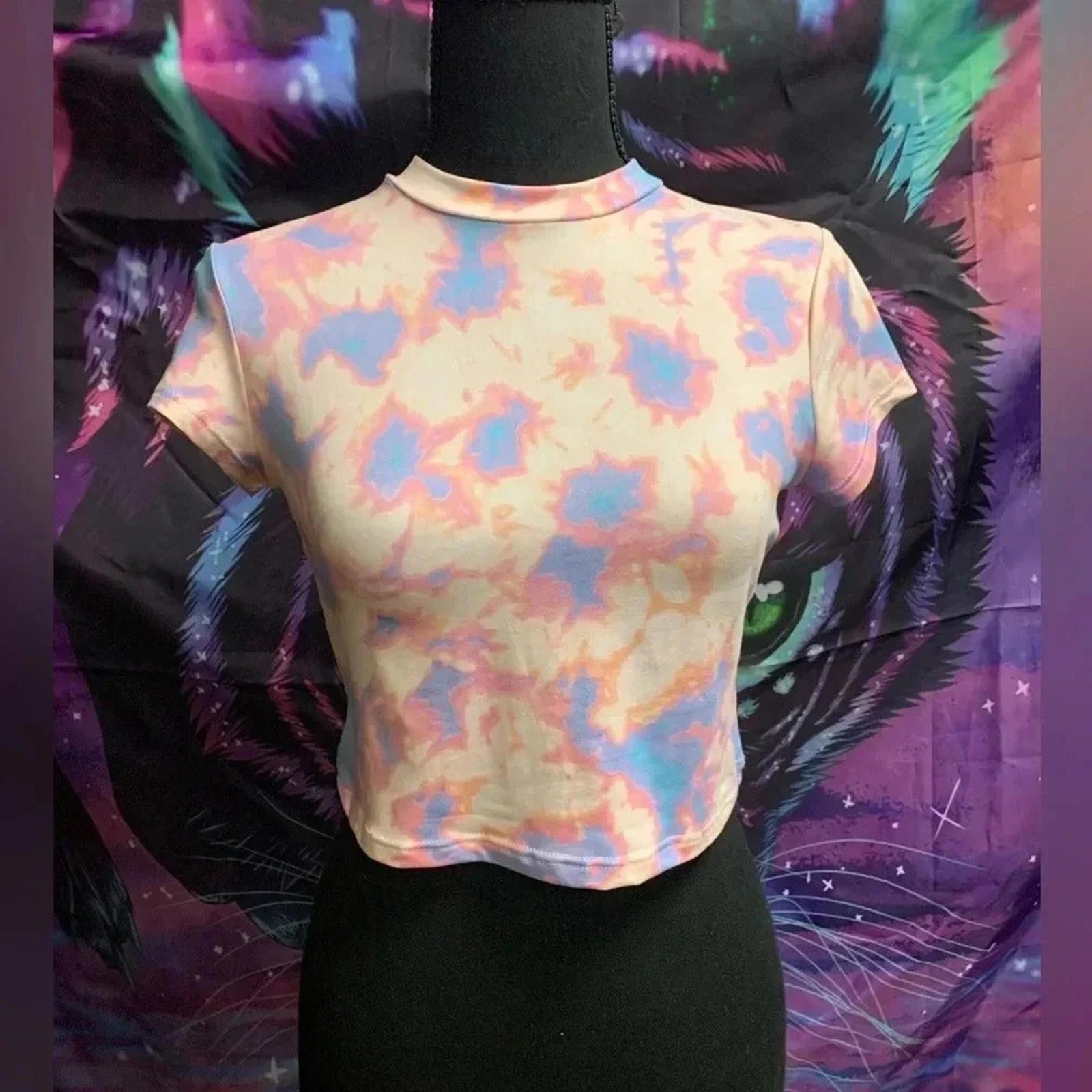 Designer Tie-dye crop top never worn Size S / US 4 / IT 40 - 1 Thumbnail