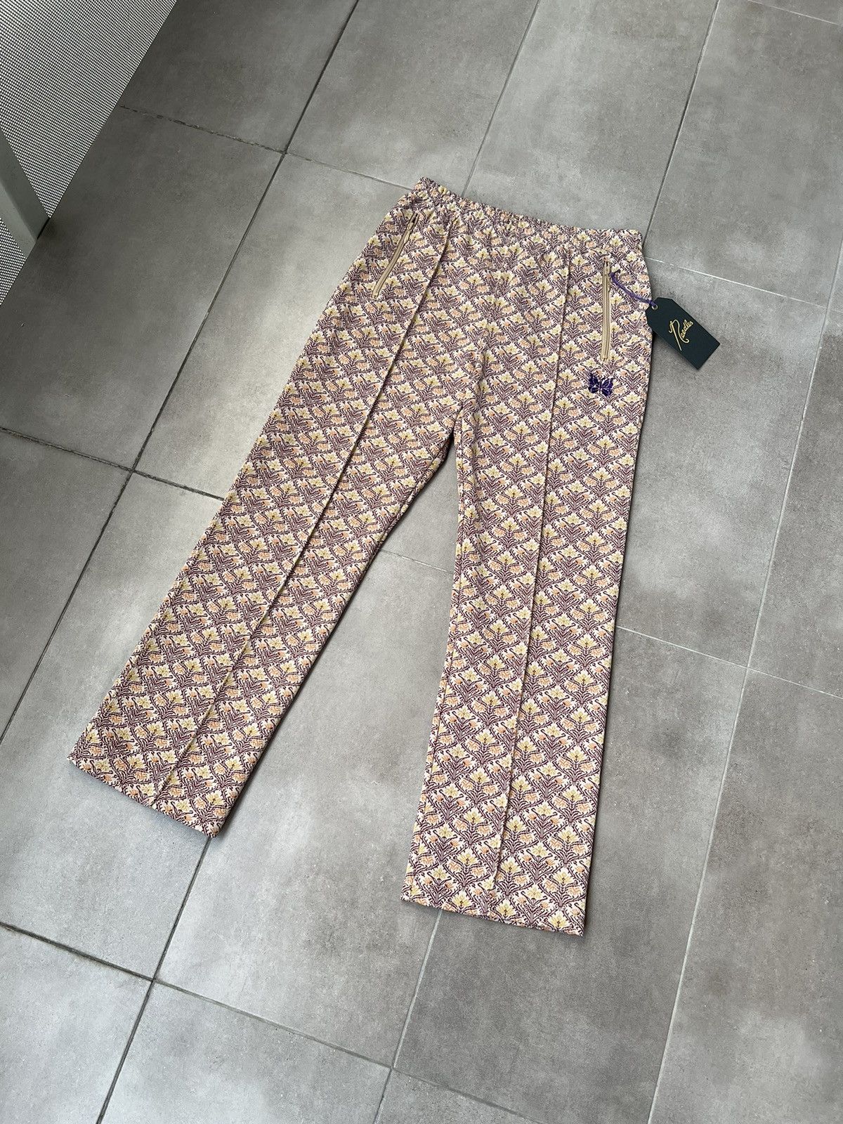 Needles !DS! DS23 Needles Butterfly Logo "Arabesque" Track Pants Size US 32 / EU 48 - 13 Thumbnail