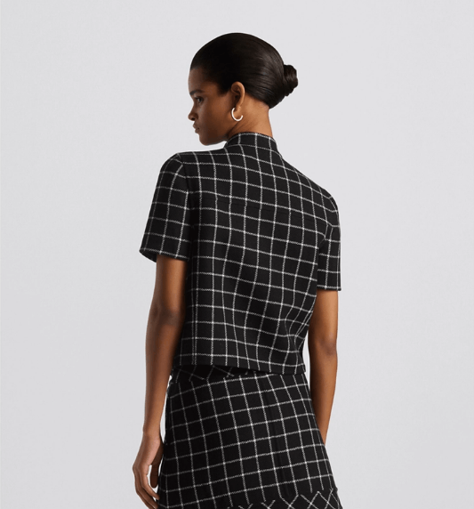 Dior o1w1db11225 450V55 Short-Sleeved Jacket in Black/White Size S / US 4 / IT 40 - 6 Thumbnail