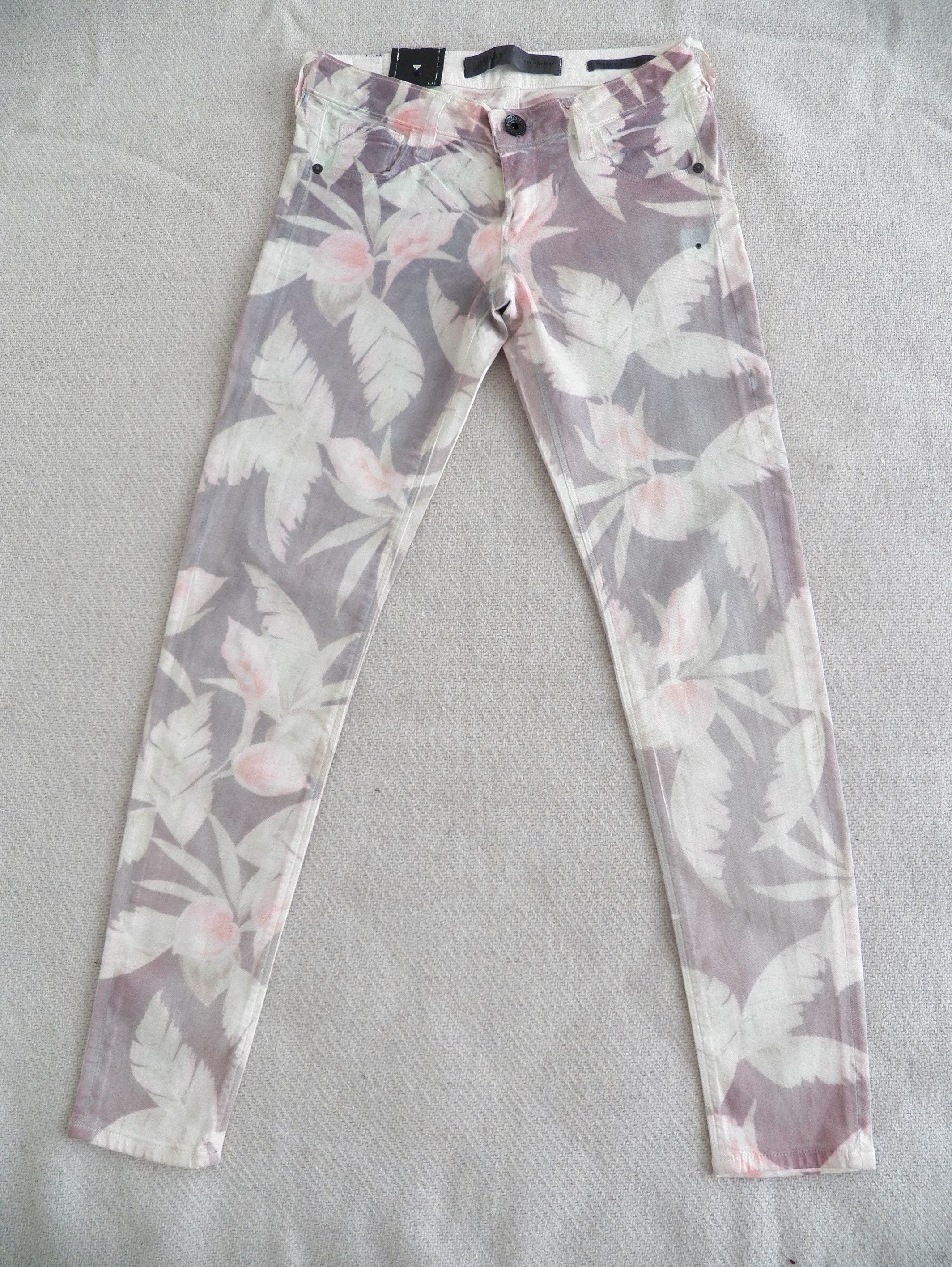 Guess GUESS Jeans 24 Skinny Ultra Low Floral Tropical Stretch Size 24" / US 00 / IT 34 - 1 Thumbnail