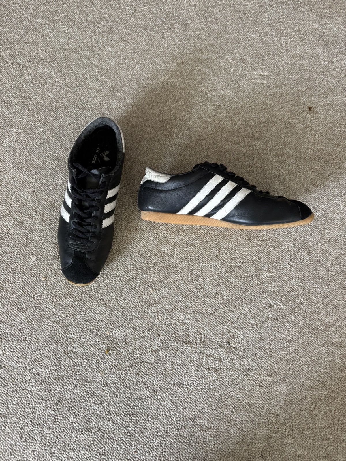 Adidas Rekord leather sneakers Size US 11.5 / EU 44-45 - 3 Thumbnail