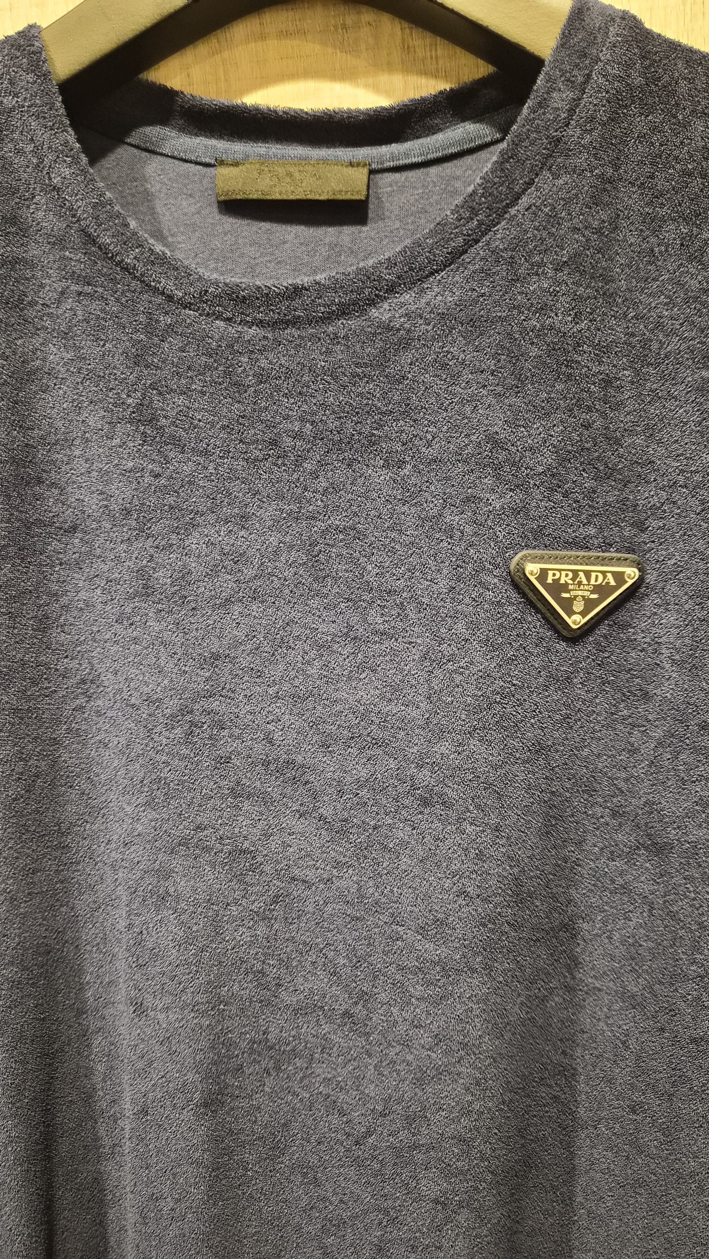 Prada Prada Terry Navy Tee Size US S / EU 44-46 / 1 - 4 Thumbnail