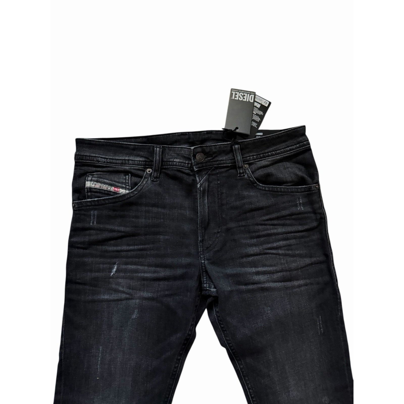 Diesel Diesel Mens Thommer Slim Fit Jeans RB073 Black Size 32/32 Size US 32 / EU 48 - 5 Thumbnail