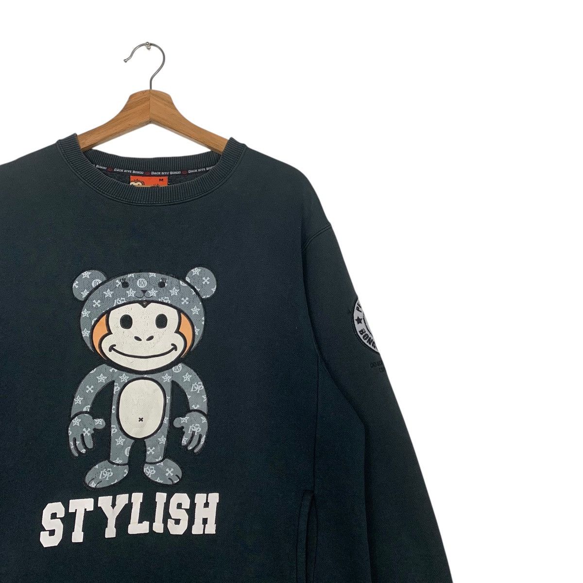 Japanese Brand Dack Dive Bongo Stylish Monkey Crewneck Sweatshirt Size US M / EU 48-50 / 2 - 5 Thumbnail