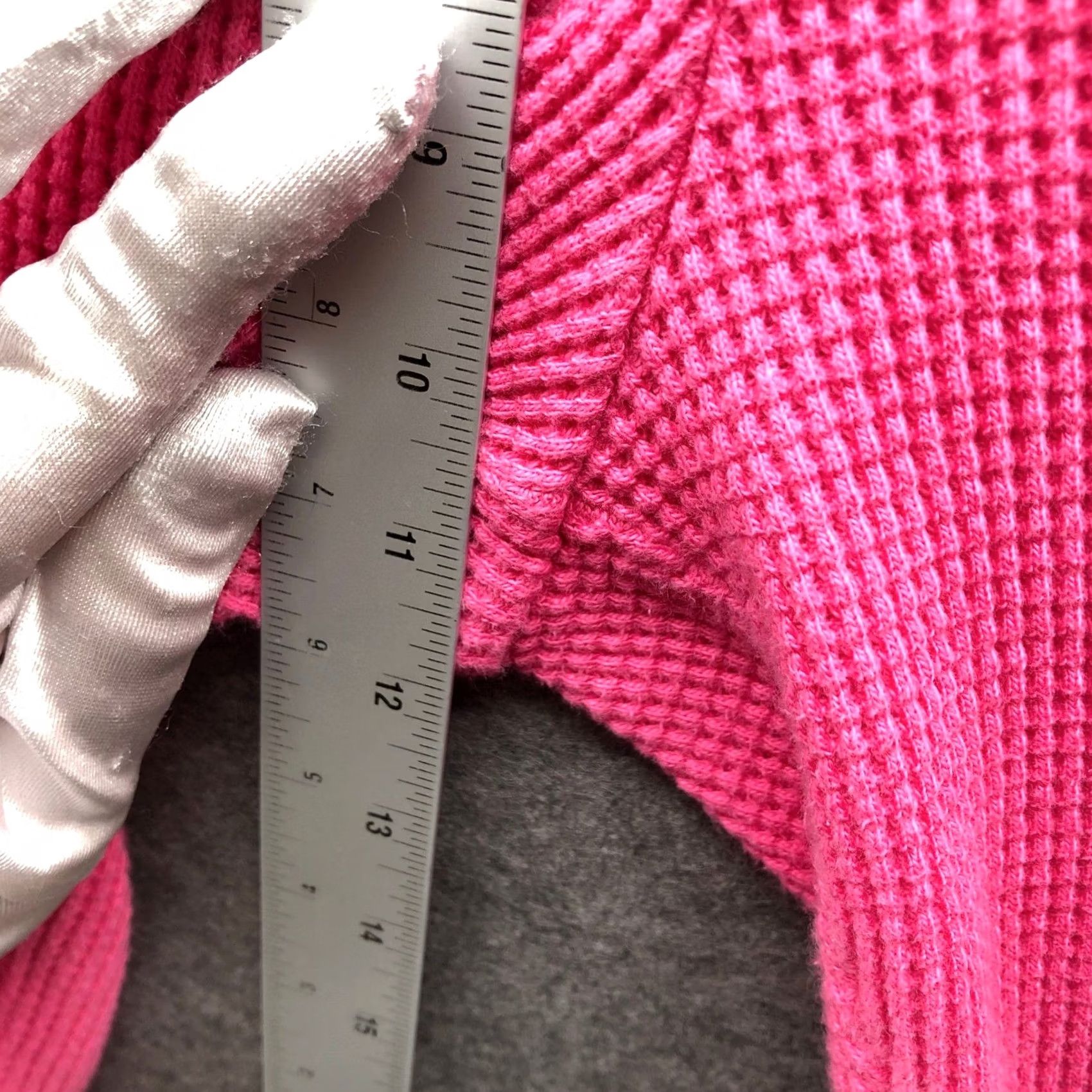 J.Crew J.Crew Waffle Knit Jogger Pants Womens S Pink Heavyweight Oversized Lounge Size 28" / US 6 / IT 42 - 6 Thumbnail