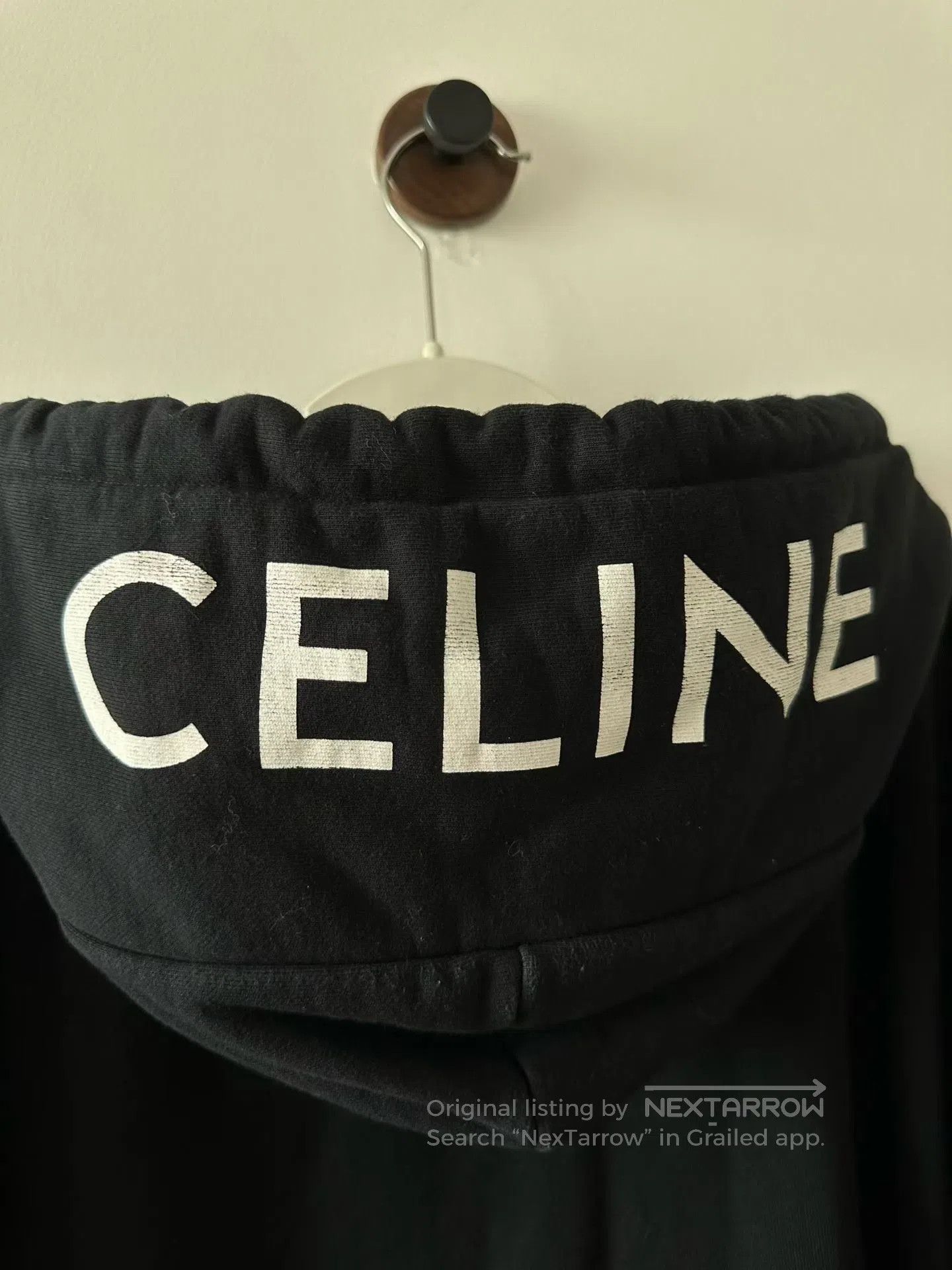 Celine CELINE Zip-up Hoodie with Hat Logo| Size US XL / EU 56 / 4 - 5 Thumbnail