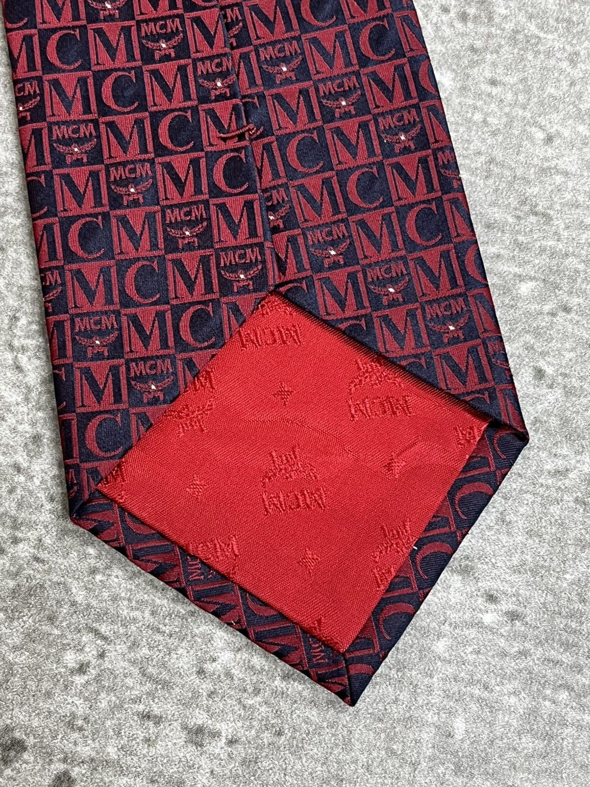 MCM MCM Swarovski Silk Tie Size ONE SIZE - 6 Thumbnail