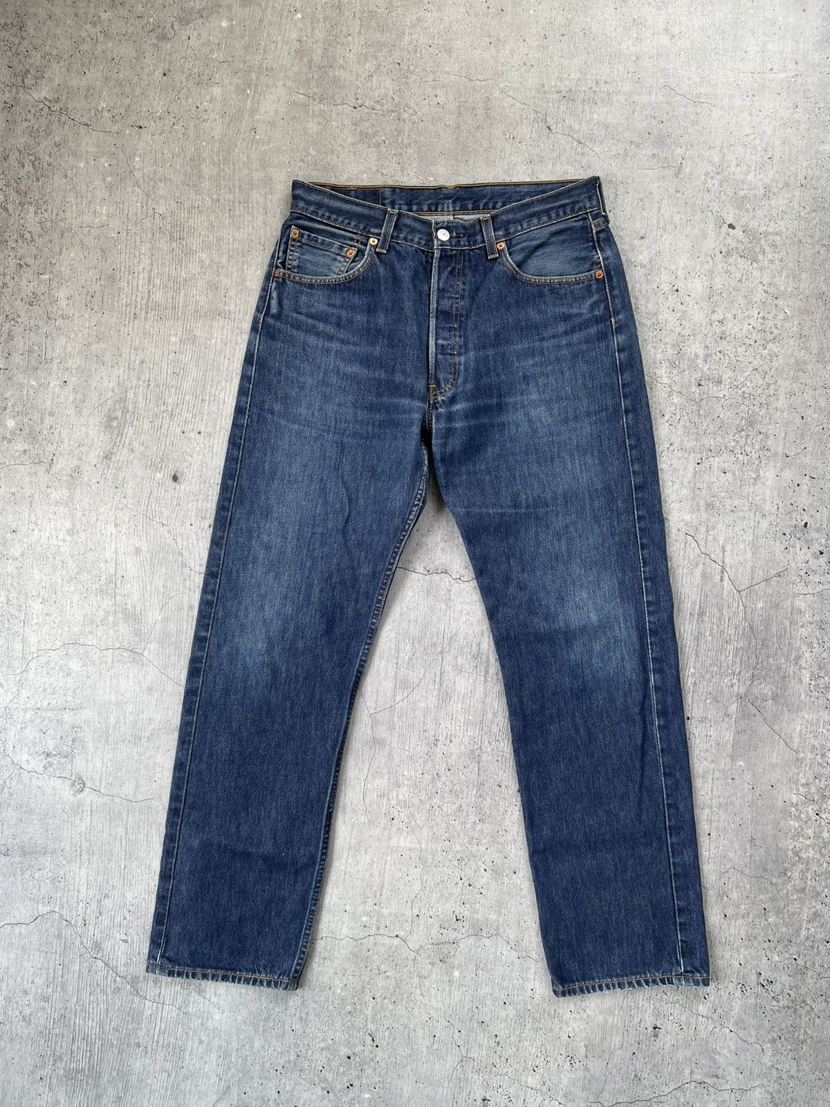 Jean × Levi's × Vintage Jeans LEVIS 501 Vintage Wash Blue Denim 90s Size US 33 - 5 Thumbnail