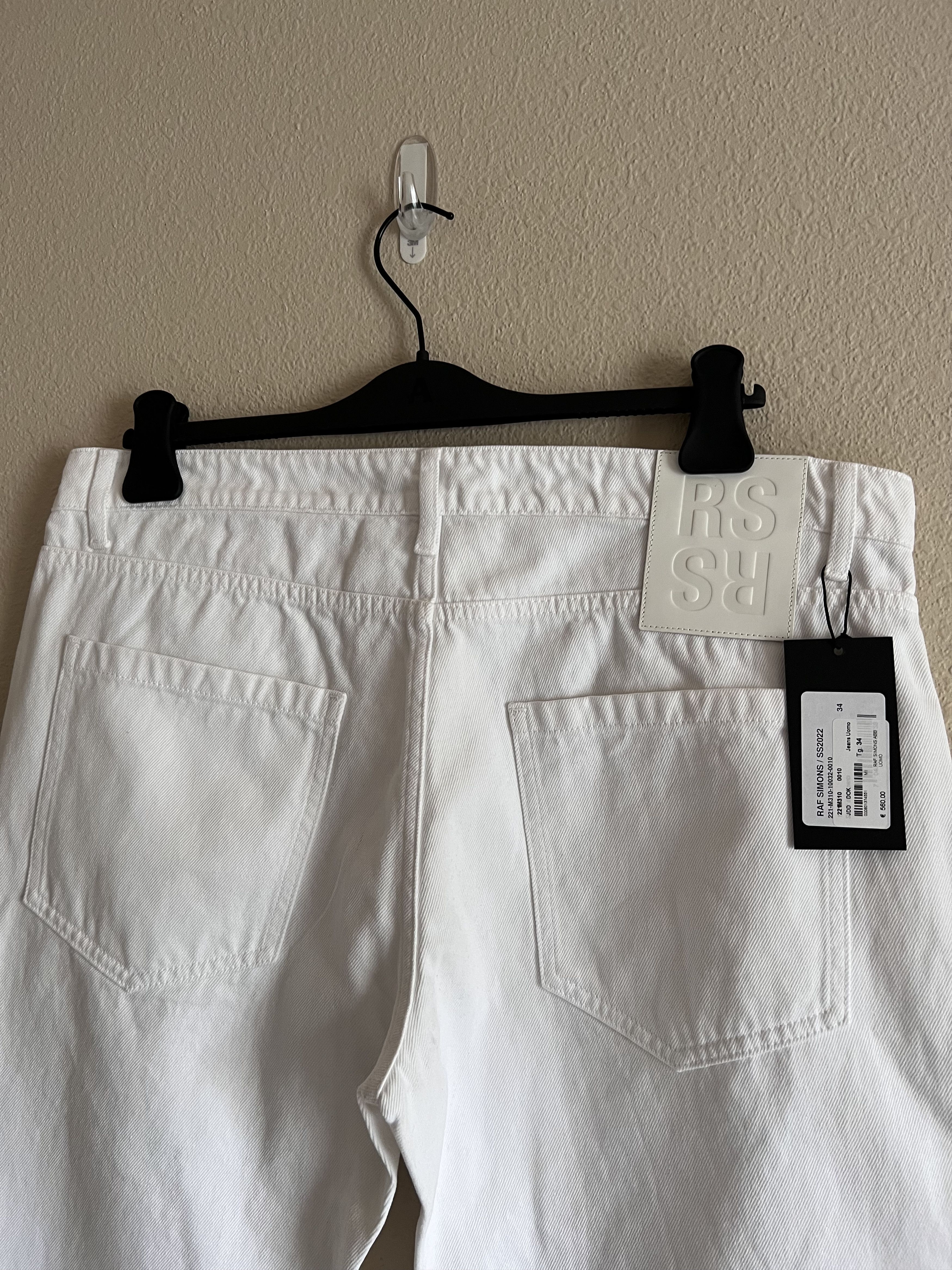 Raf Simons Raf Simons Slim Fit Denim in White Size US 33 - 1 Thumbnail
