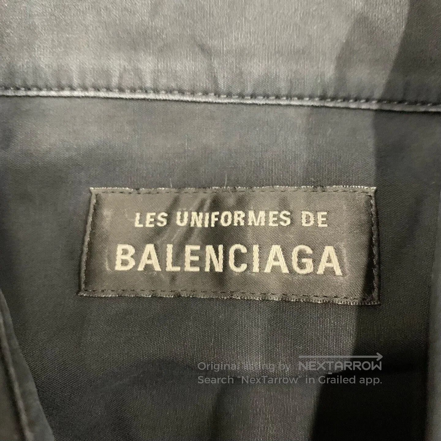 Balenciaga Balenciaga Black Distressed Shirt Jacket Size 36. Size US S / EU 44-46 / 1 - 4 Thumbnail