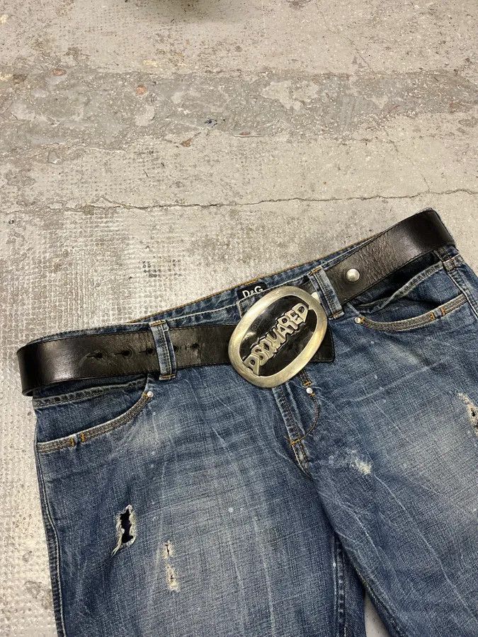Dsquared2 Dsquared2 Propaganda Buckle Black Belt Size ONE SIZE - 3 Thumbnail