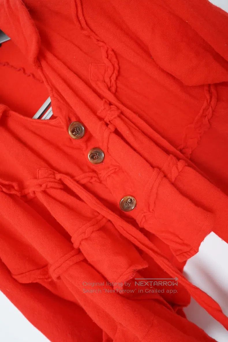Comme des Garcons Comme Des Garcons Collar with Ribbon Short Wool Jacket Size XS / US 0-2 / IT 36-38 - 4 Thumbnail