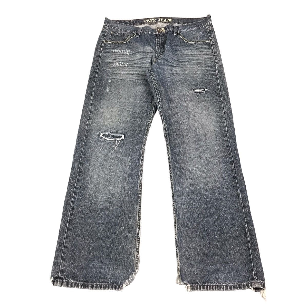 Japanese Brand RIPPED DISTRESSED PEPE JEANS BAGGY PANTS Size US 38 / EU 54 - 1 Thumbnail