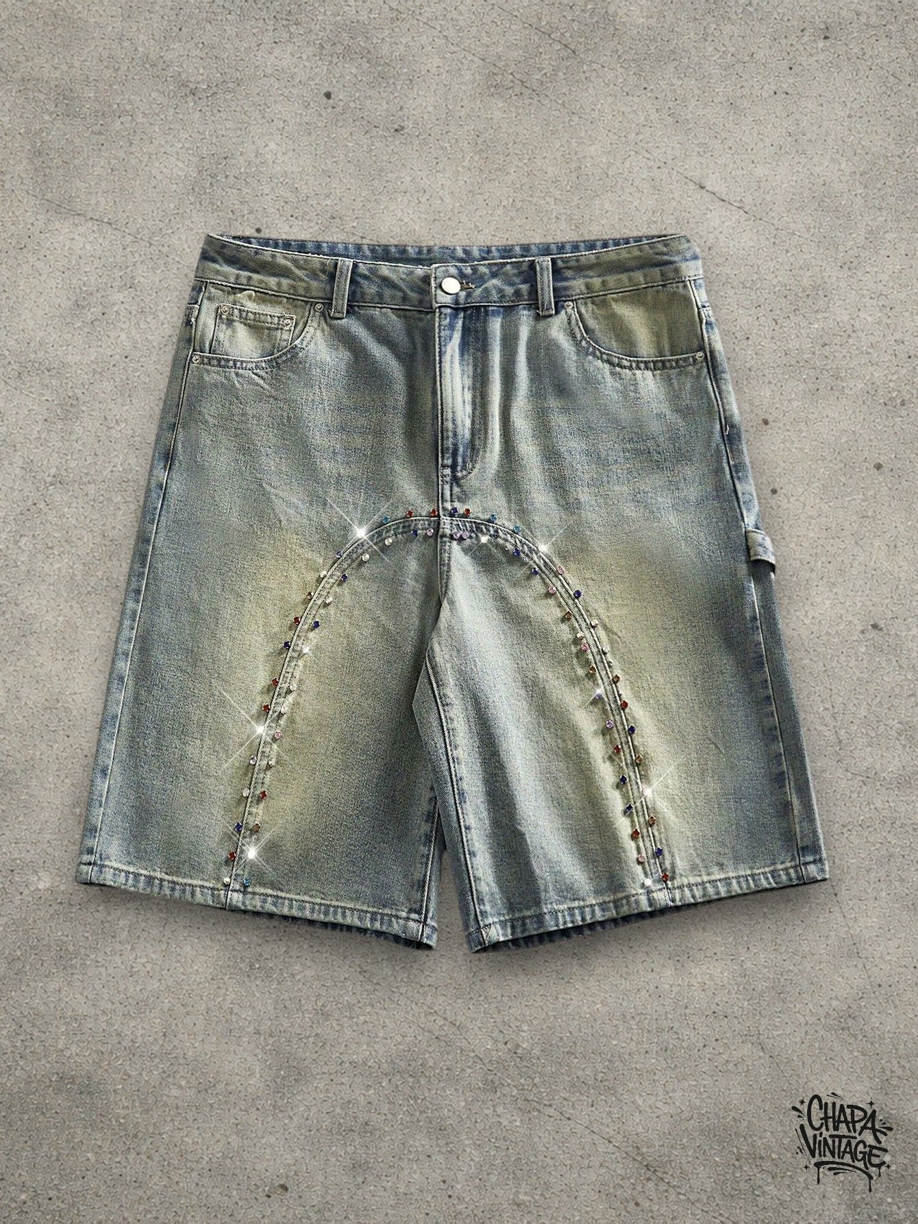 Vintage Washed jeans shorts Size US 34 / EU 50 - 1 Thumbnail