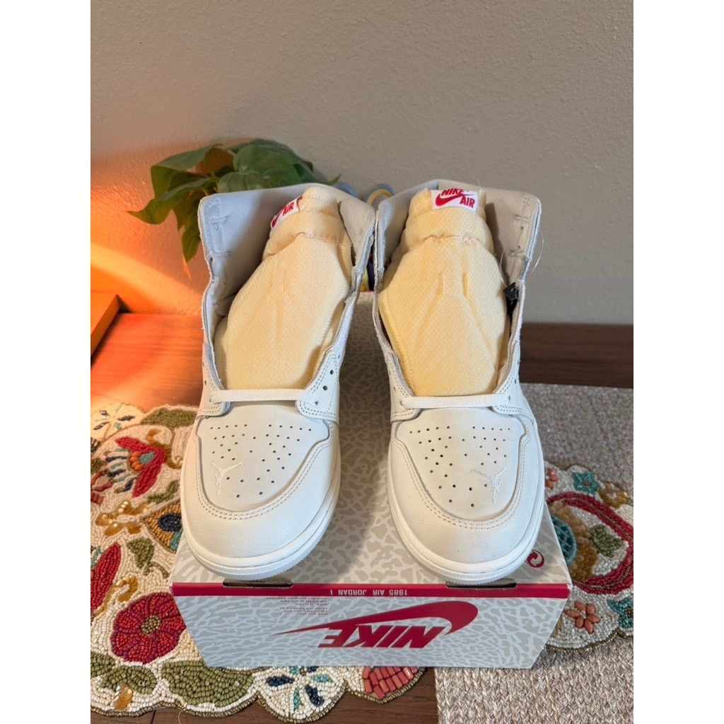 Jordan Brand × Nike Jordan 1 Retro High OG Elephant Sail University Red Neutral Size US 14 / EU 47 - 3 Thumbnail