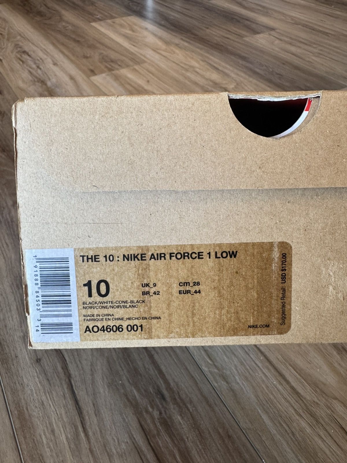 Nike × Off-White Nike x Off White Air Force 1 Low Black Size US 10 / EU 43 - 8 Thumbnail